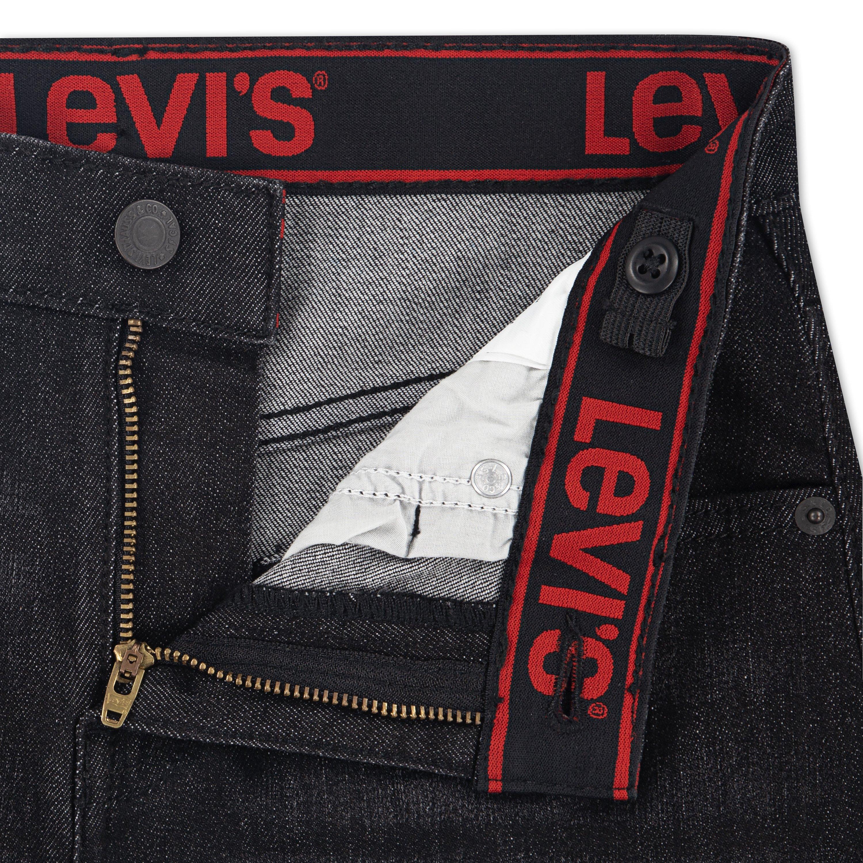 Levi's Big Boys' 514 Straight Fit Dark Grey Wash Denim Jeans - DARK GREY Thumbnail View 6