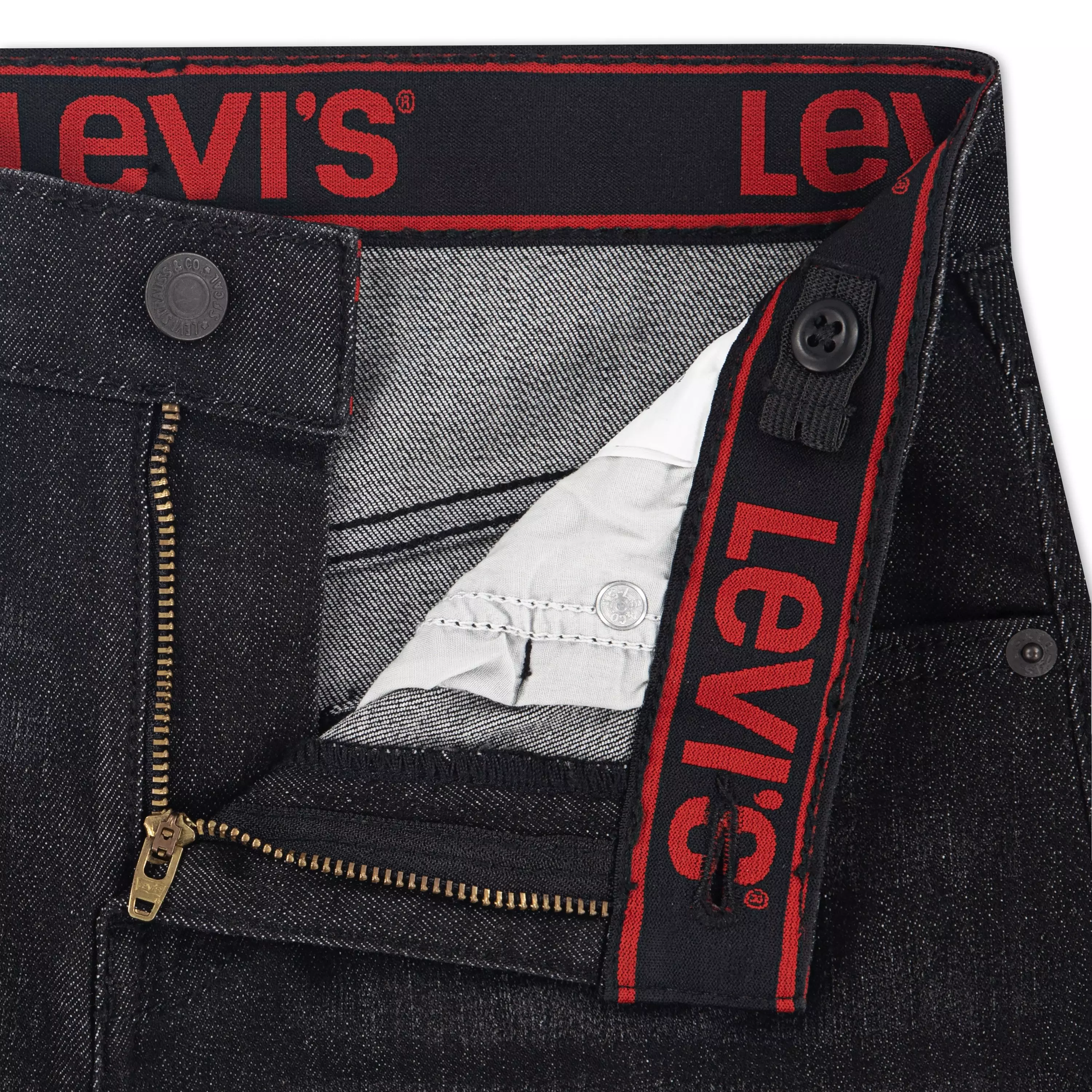 Levi's Big Boys' 514 Straight Fit Dark Grey Wash Denim Jeans - DARK GREY