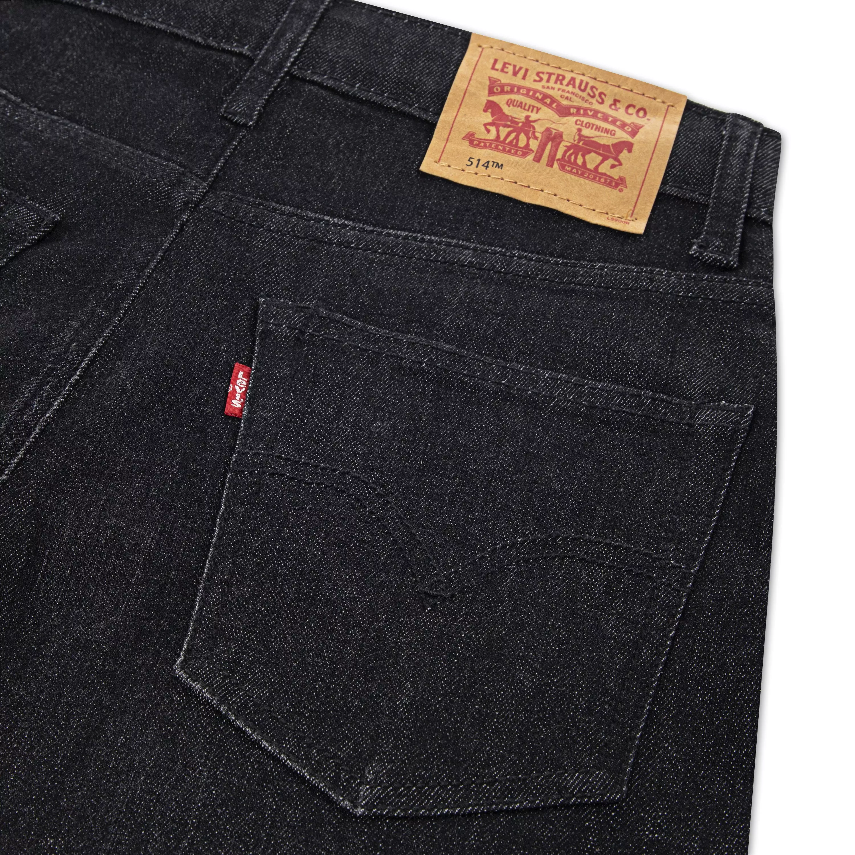 Levi's Big Boys' 514 Straight Fit Dark Grey Wash Denim Jeans - DARK GREY