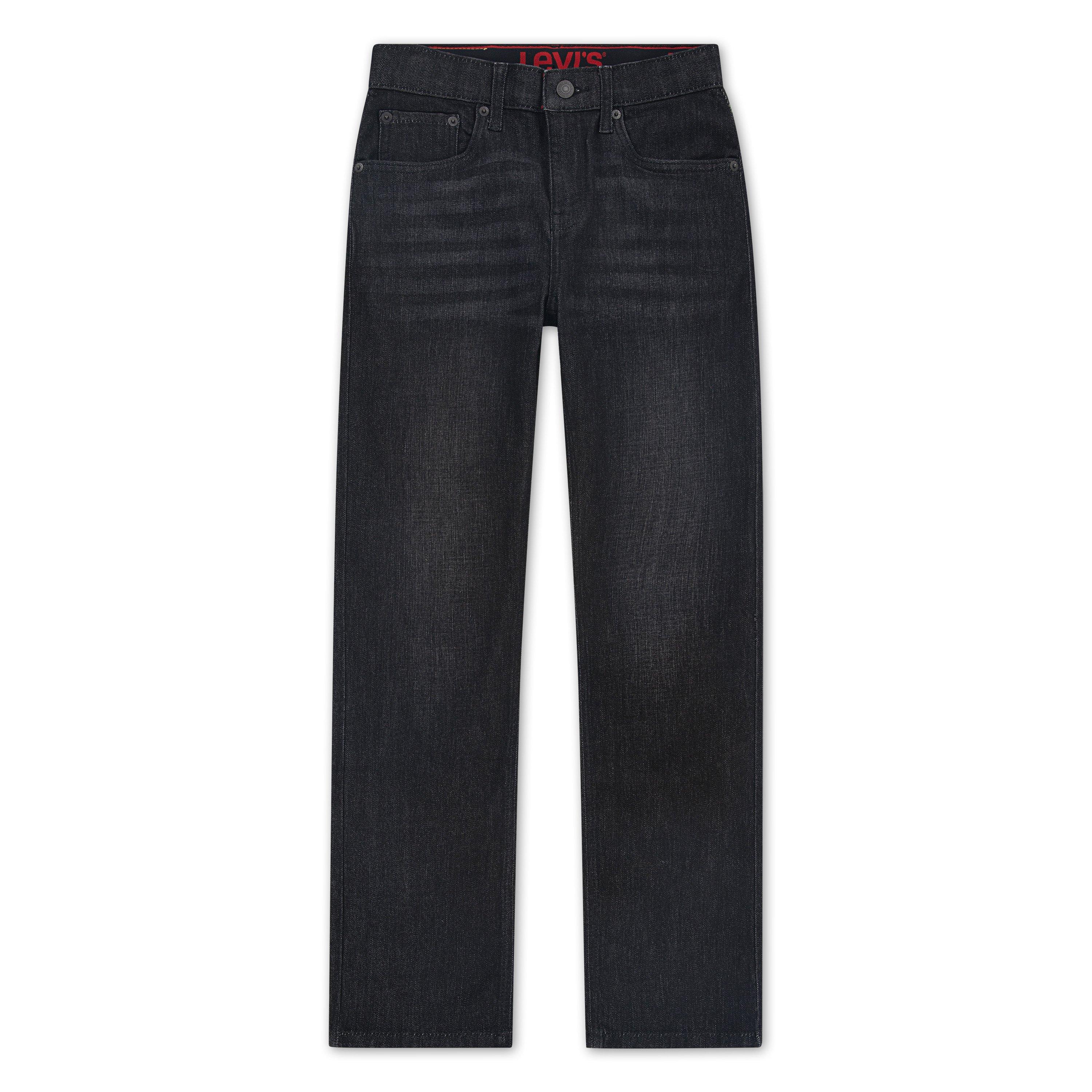 Levi's Big Boys' 514 Straight Fit Dark Grey Wash Denim Jeans - DARK GREY Thumbnail View 8