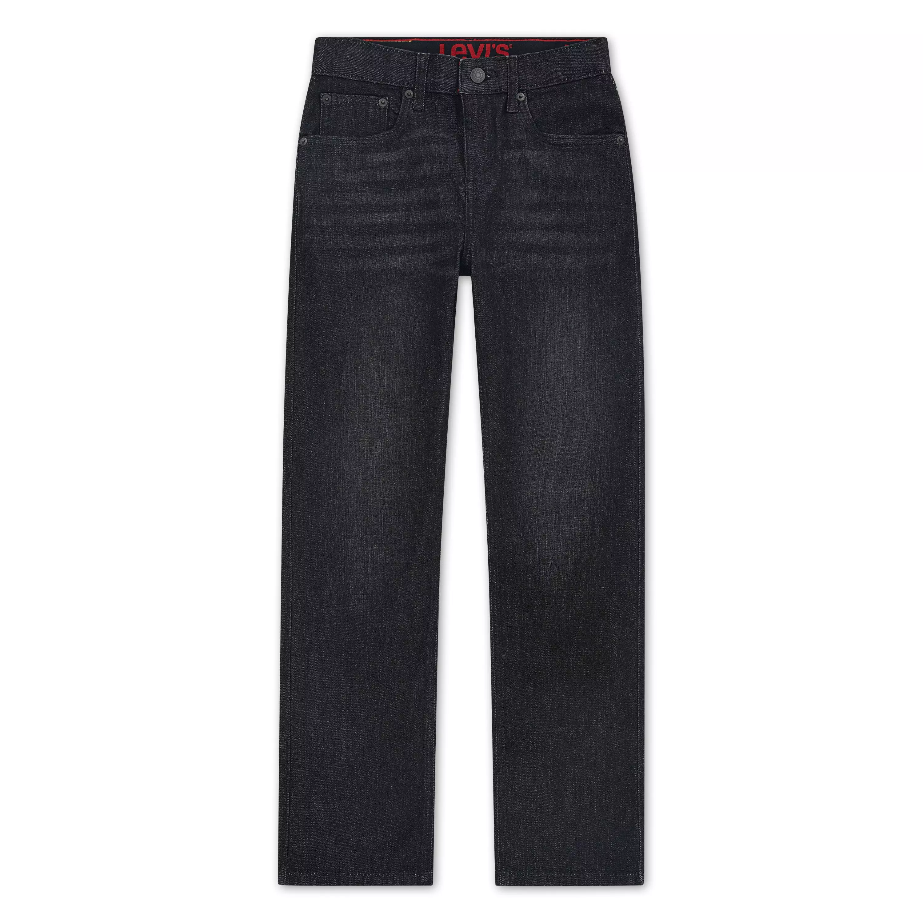 Levi's Big Boys' 514 Straight Fit Dark Grey Wash Denim Jeans - DARK GREY