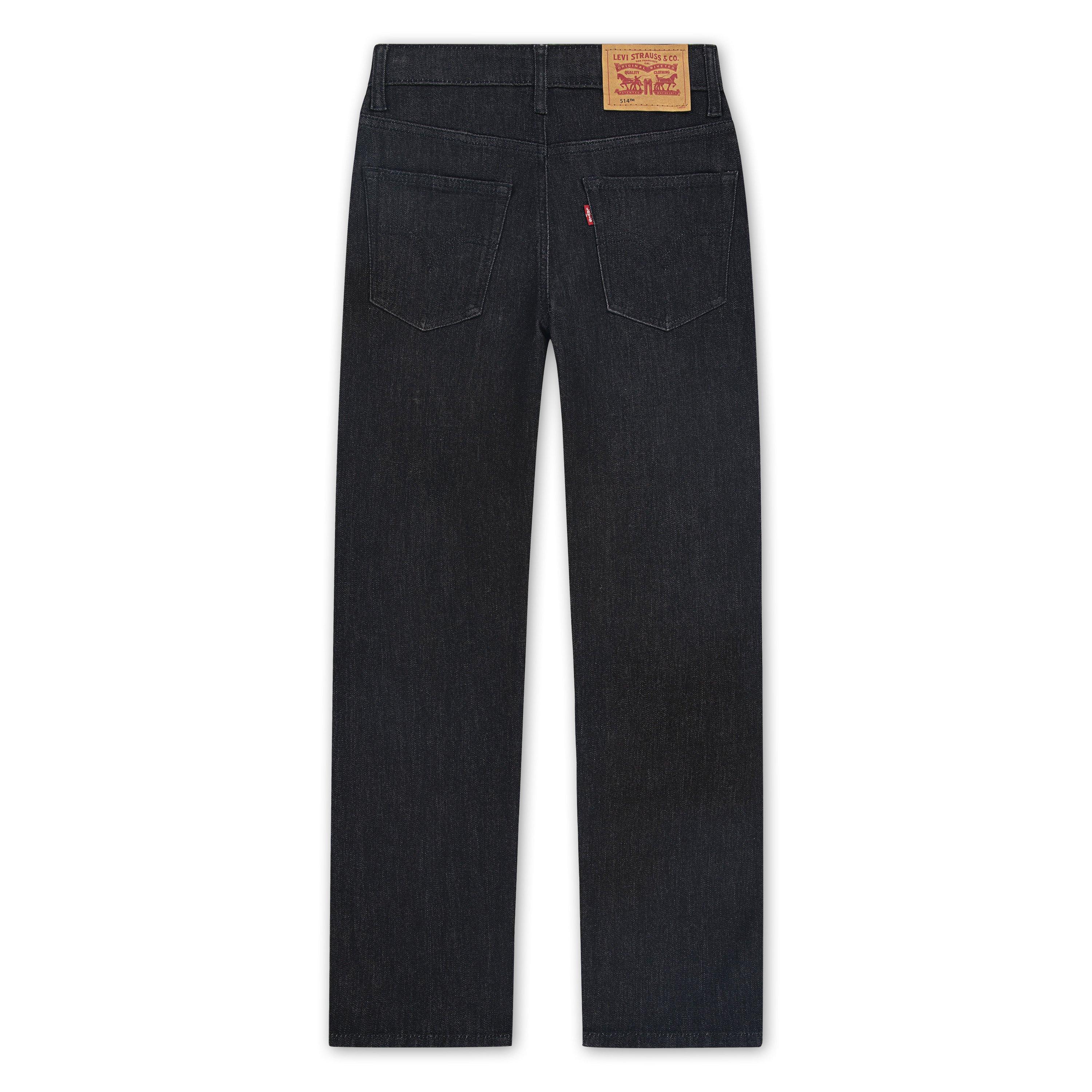Levi's Big Boys' 514 Straight Fit Dark Grey Wash Denim Jeans - DARK GREY Thumbnail View 9