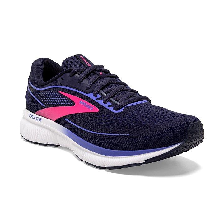 Brooks Trace 2 "Navy/Blue/Pink" Women's Running Shoe - NAVY/BLUE/PINK Thumbnail View 3