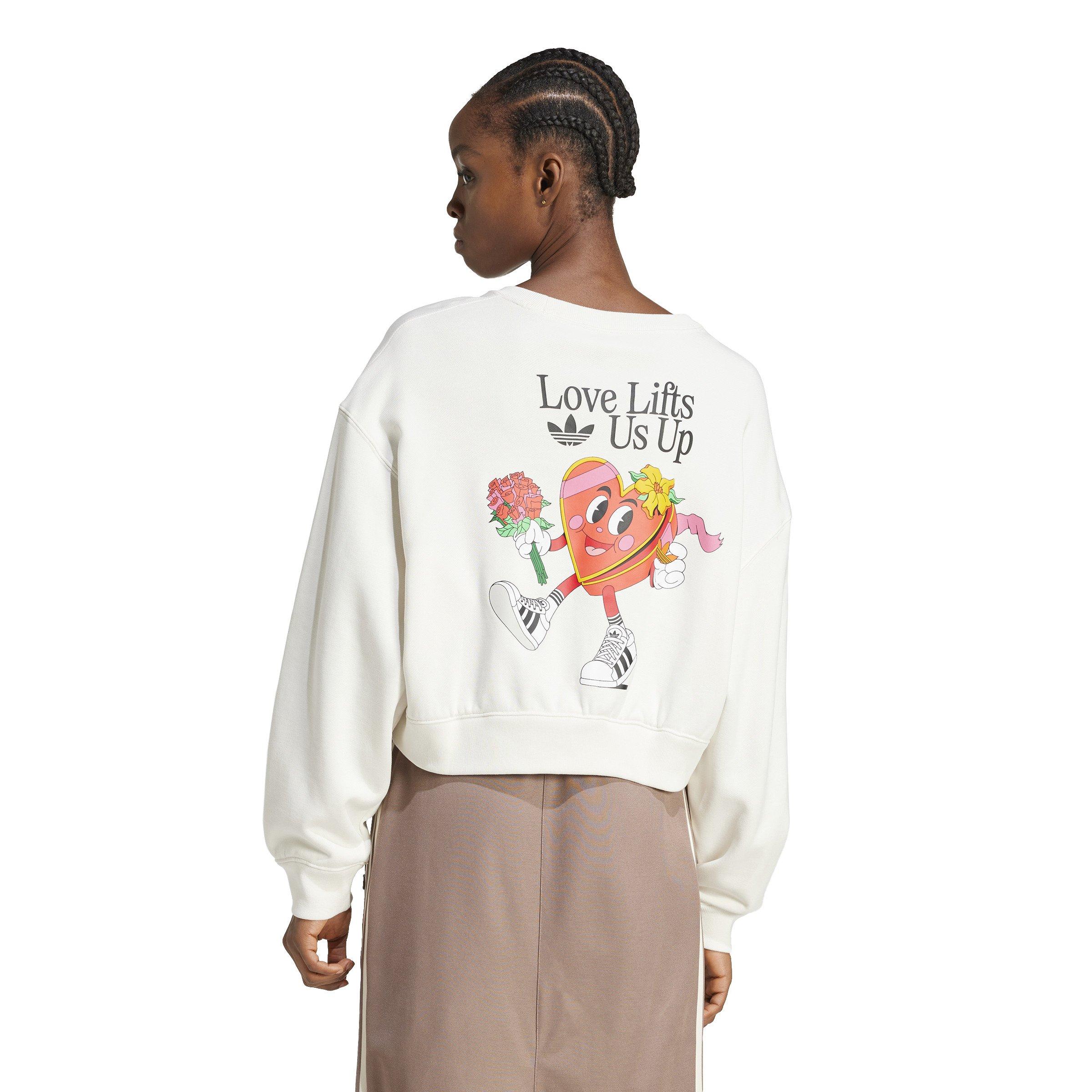 adidas Originals Women's Graphics Crew Sweatshirt -White