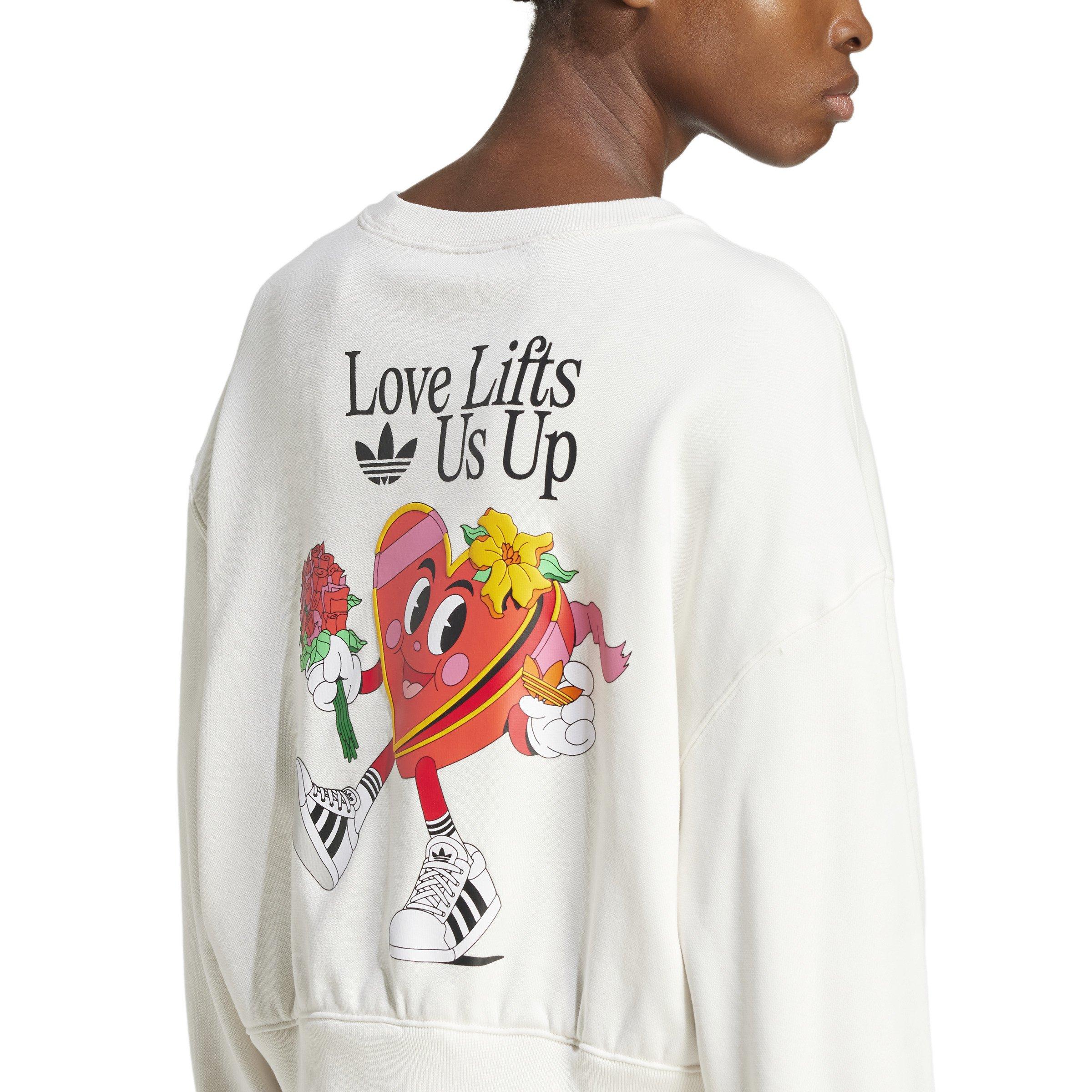 adidas Originals Graphic Women's White Crew Sweatshirt