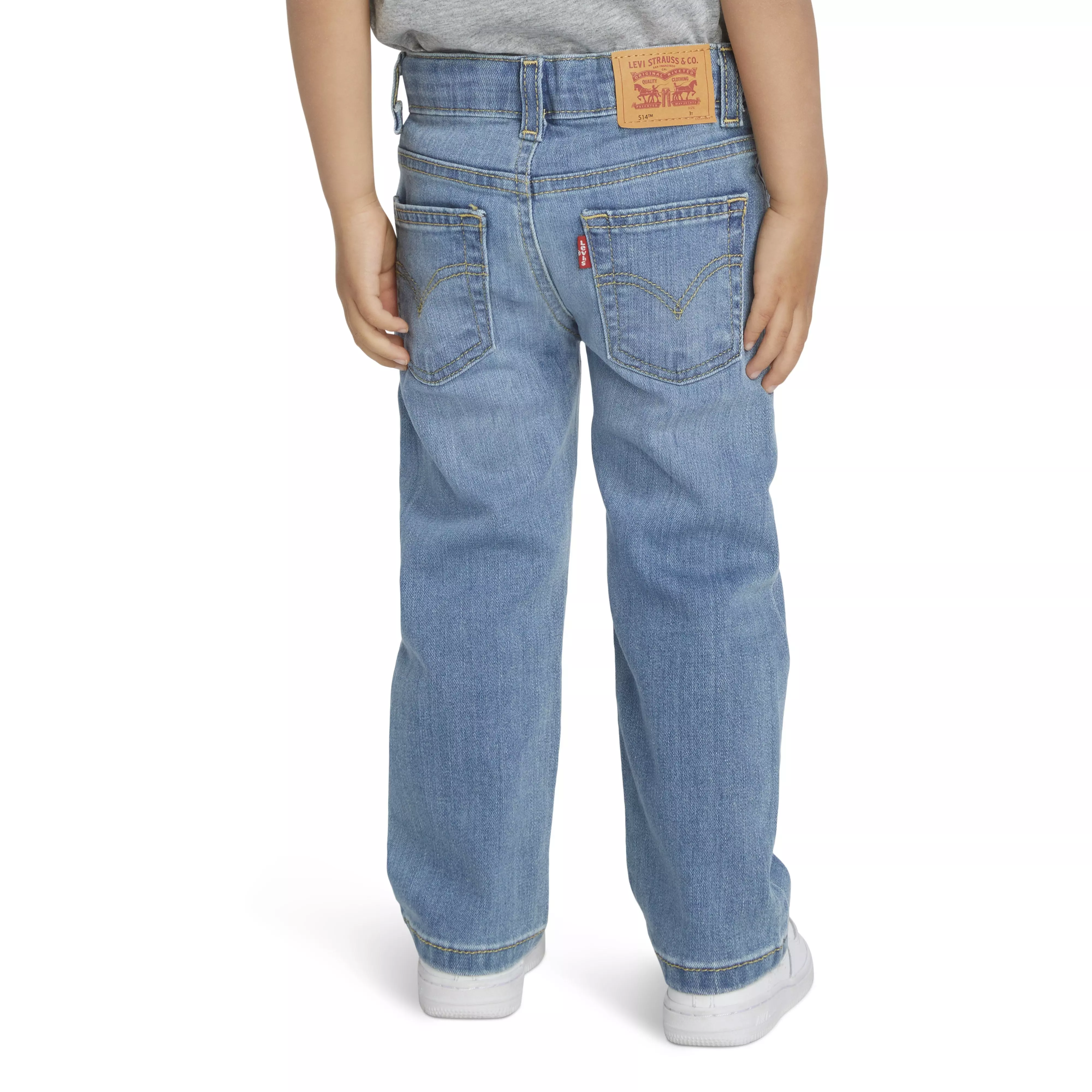 Levi's Toddler Boys' 514 Straight Fit Blue Wash Denim Jeans - BLUE