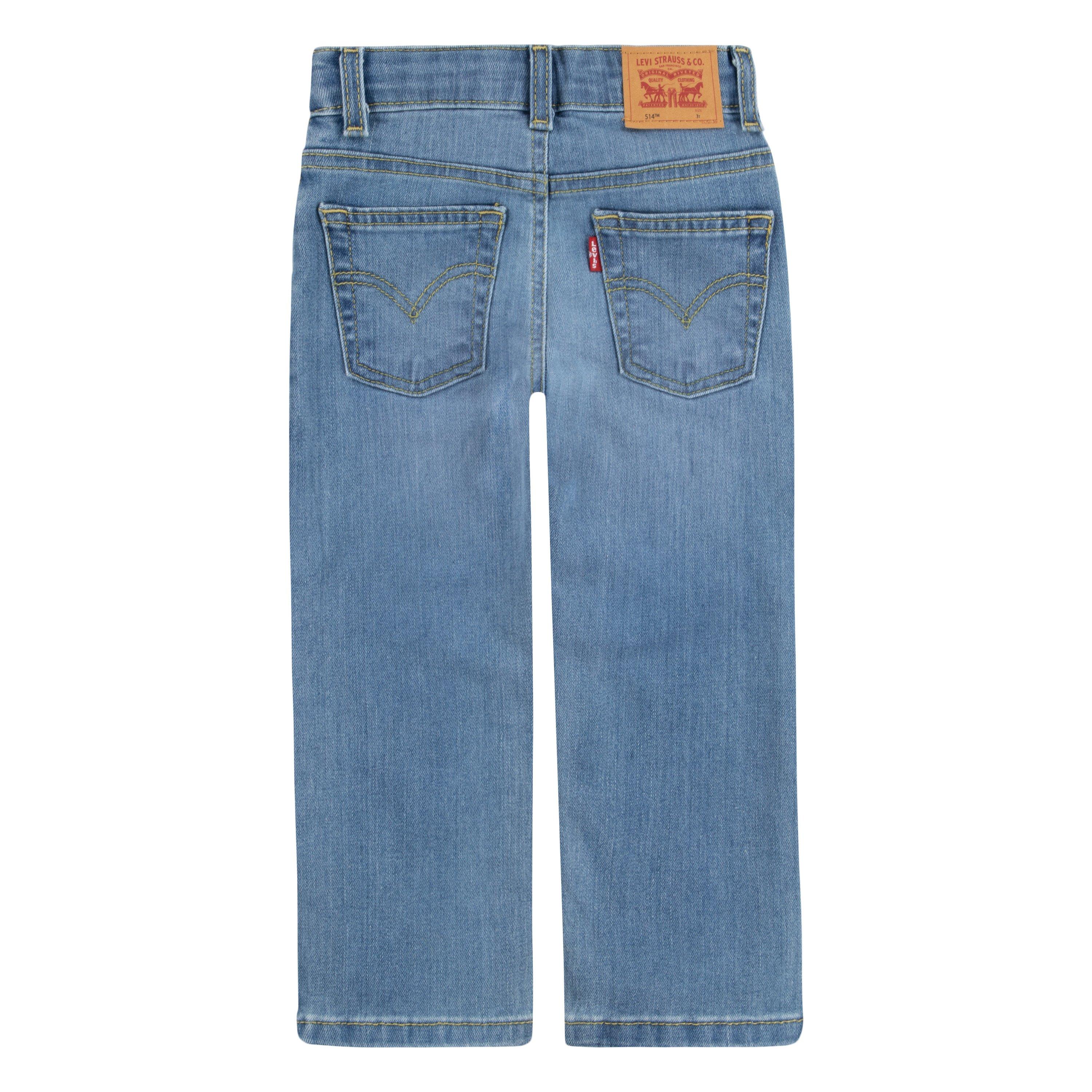 Levi's 514 Straight Fit Toddler Boys' Blue Wash Denim Jeans