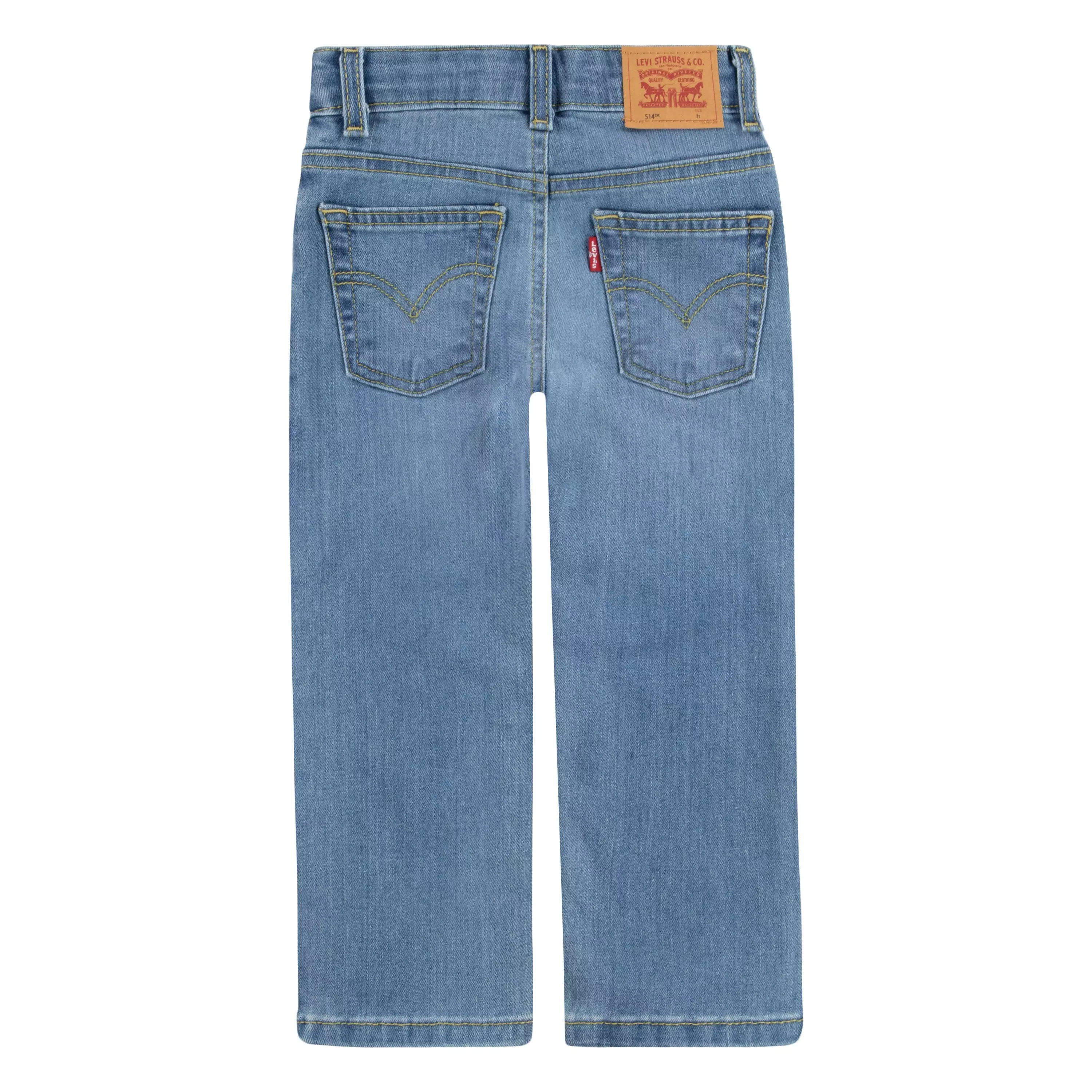 Levi's Toddler Boys' 514 Straight Fit Blue Wash Denim Jeans - BLUE