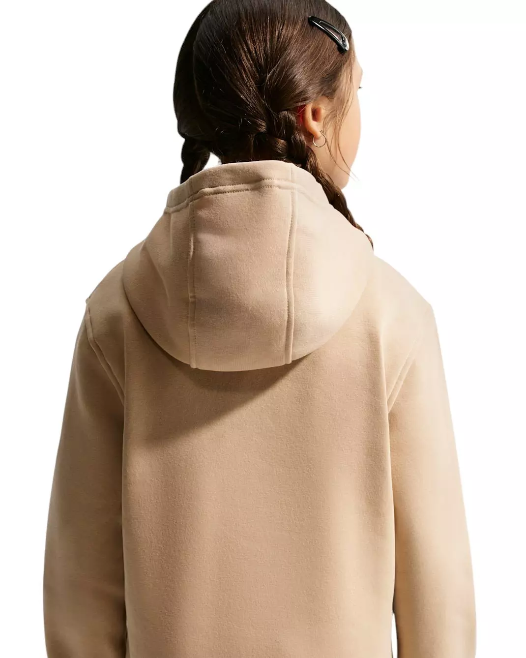Nike Big Kids' Sportswear Club Fleece Pullover Hoodie - Linen Brown - LINEN BROWN