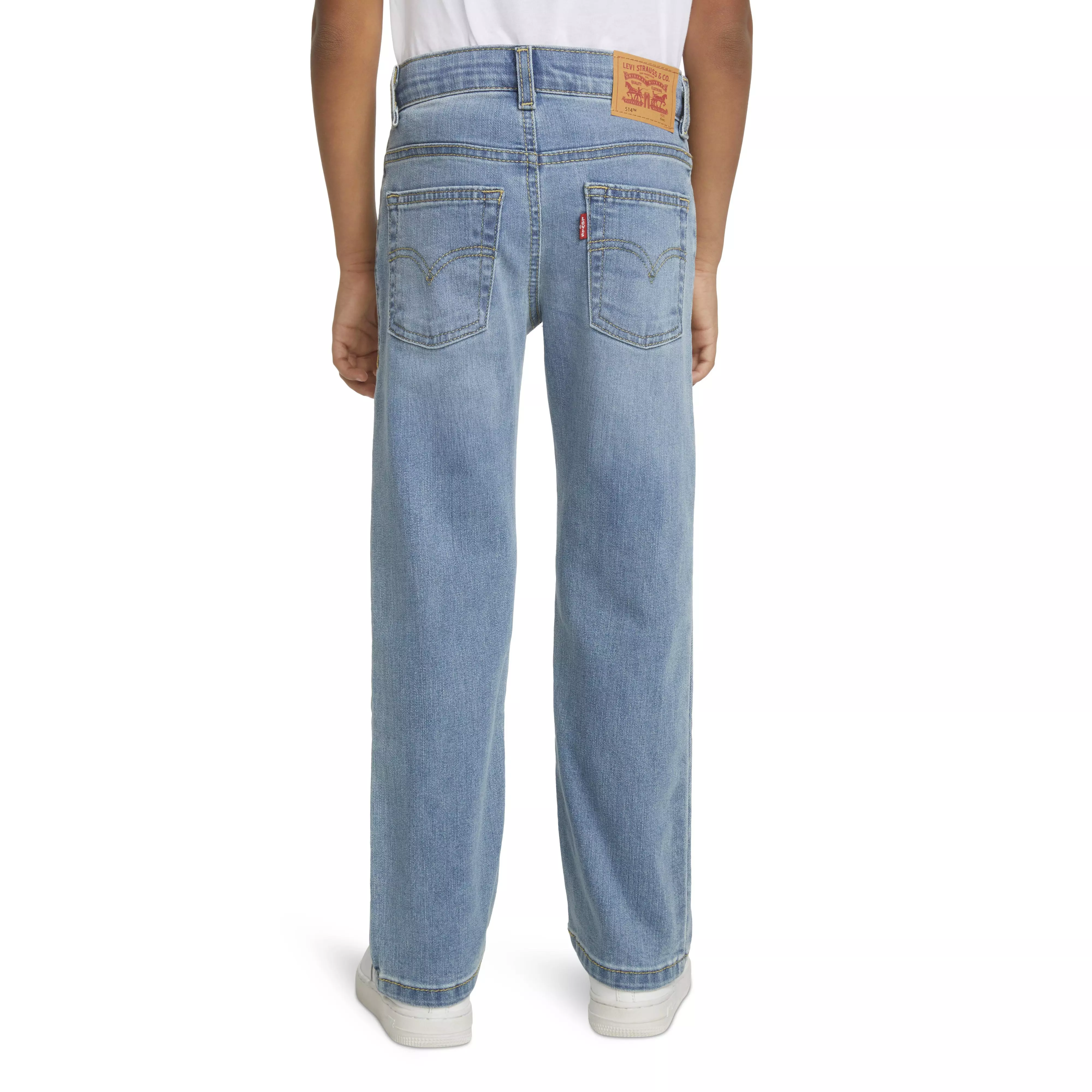 Levi's Little Boys' 514 Straight Fit Blue Wash Denim Jeans - BLUE