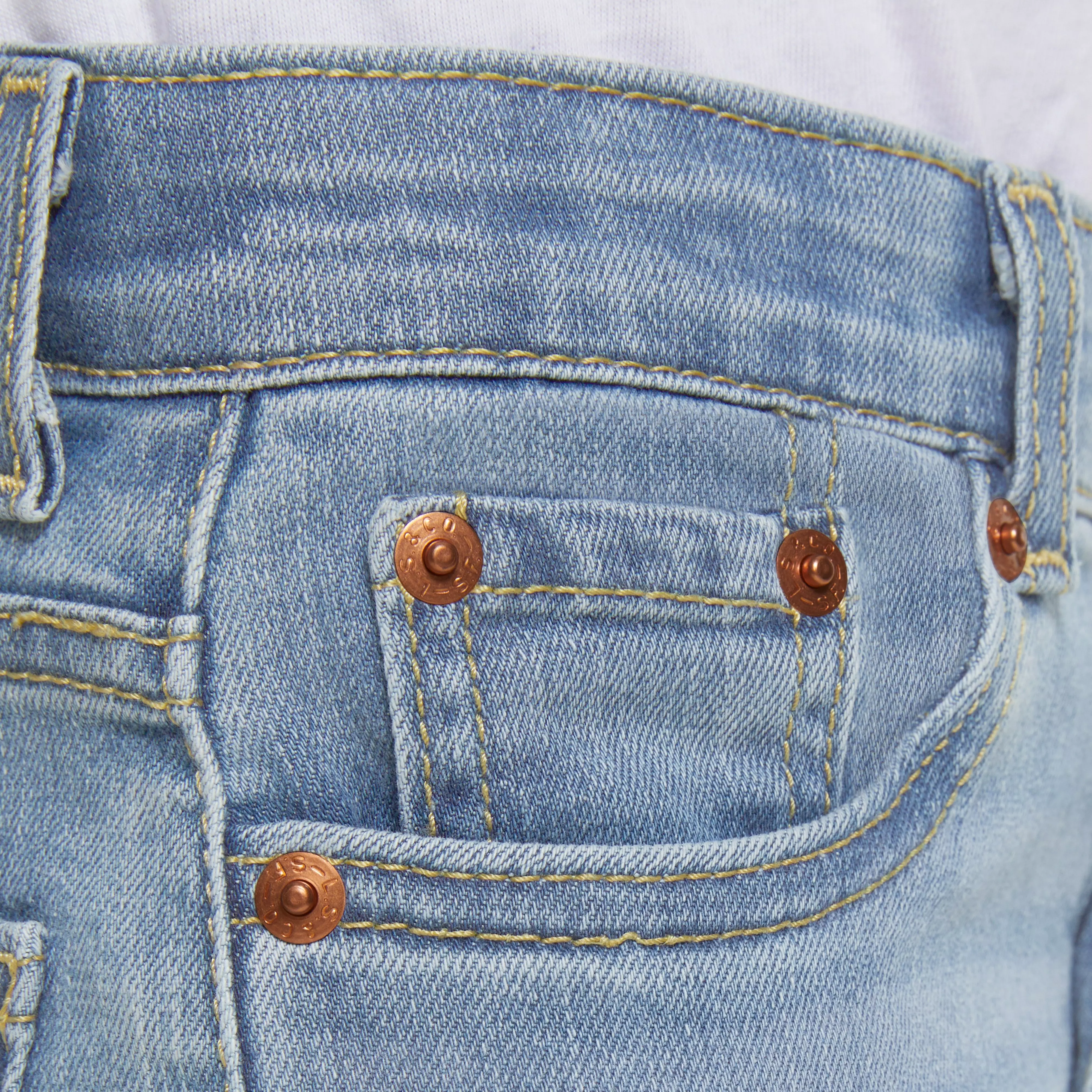 Levi's Little Boys' 514 Straight Fit Blue Wash Denim Jeans - BLUE