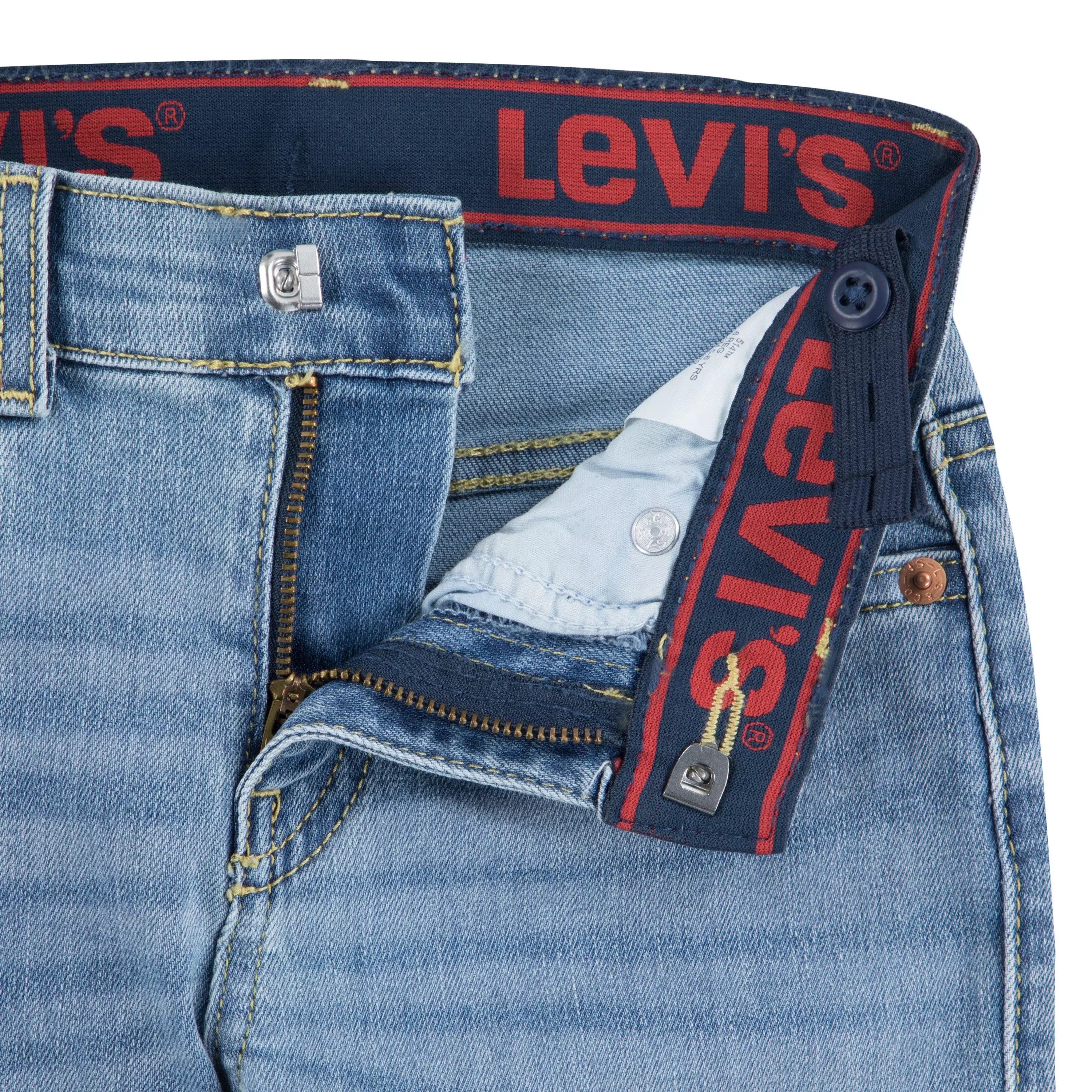 Levi's Little Boys' 514 Straight Fit Blue Wash Denim Jeans - BLUE