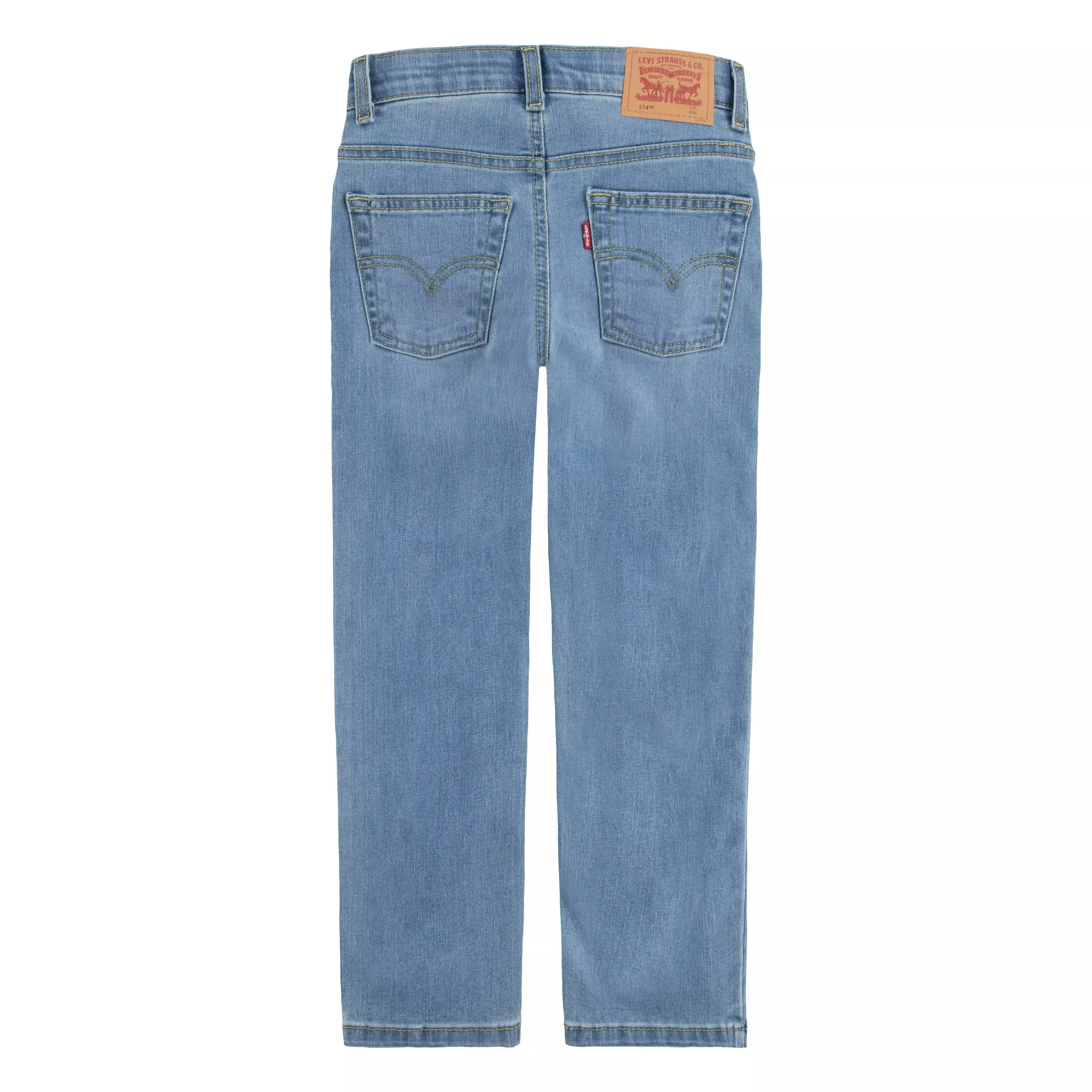 Levi's Little Boys' 514 Straight Fit Blue Wash Denim Jeans - BLUE