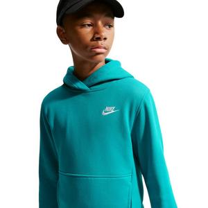 Nike Big Kids' Sportswear Club Fleece Pullover Hoodie - Turquoise - TURQUOISE