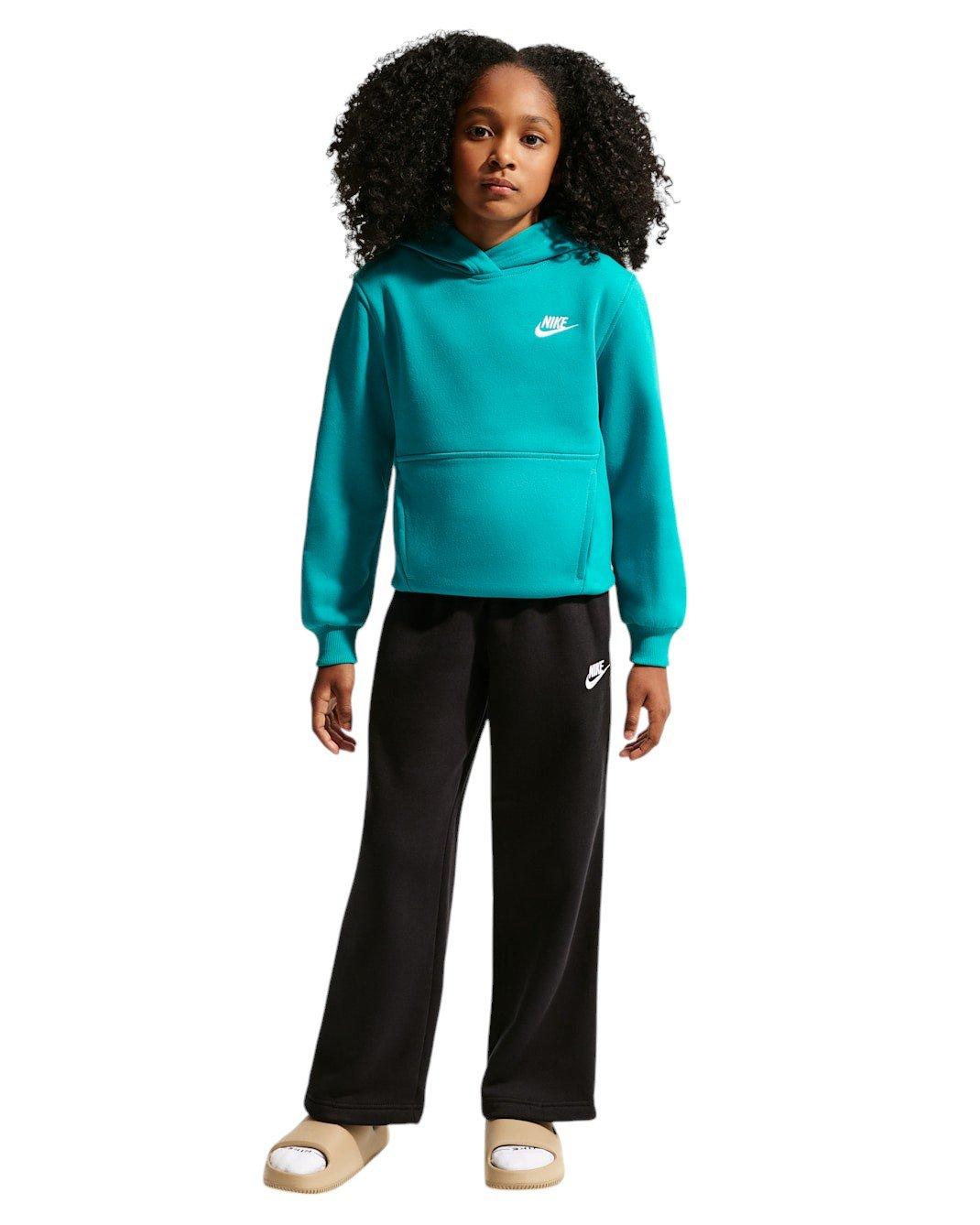 Nike Sportswear Club Fleece Big Kids' Turquoise Pullover Hoodie