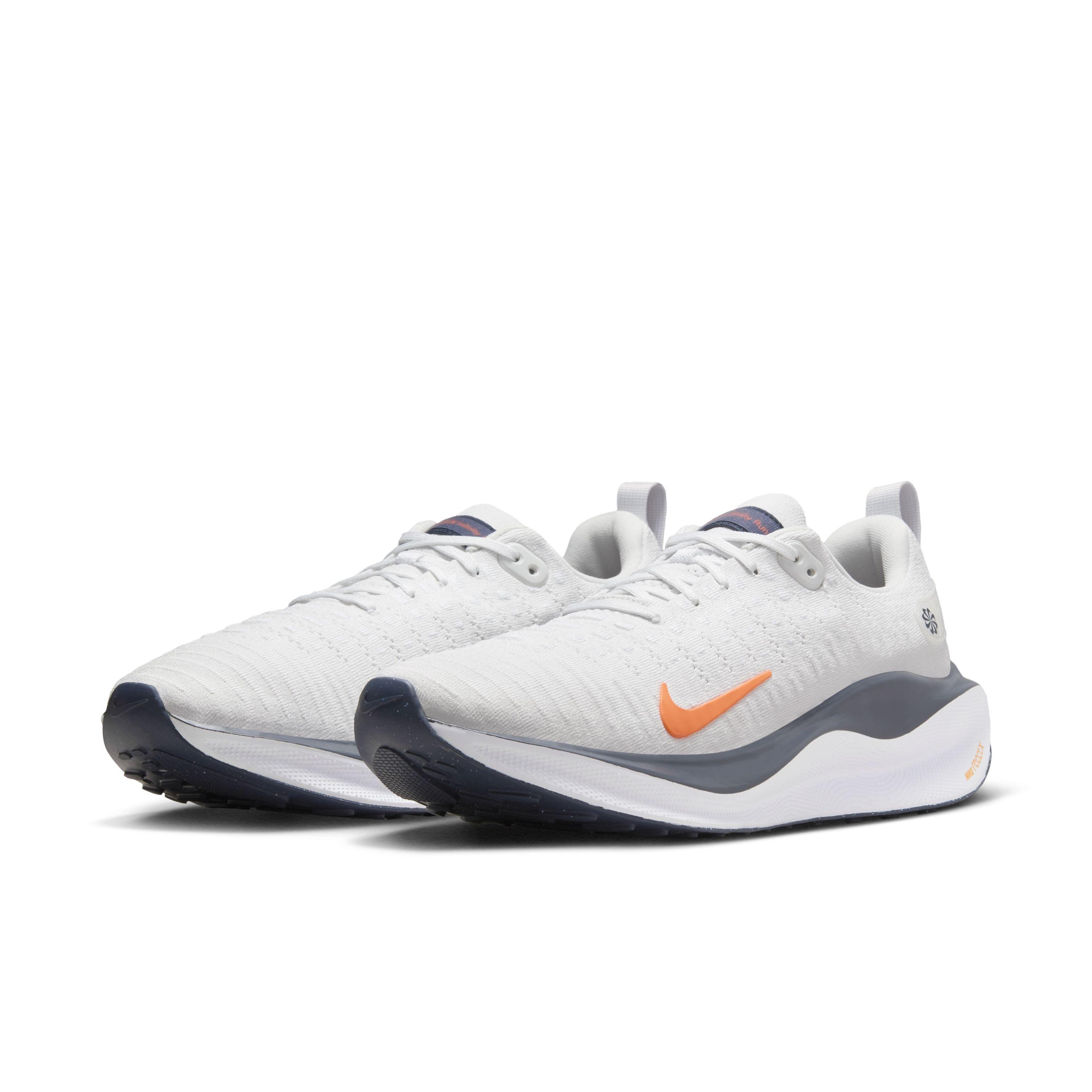 Nike InfinityRN 4 "Platinum Tint/Thunder Blue/Summit White/Total Orange" Men's Running Shoe - PLATINUM/BLUE/WHITE/ORANGE Thumbnail View 3