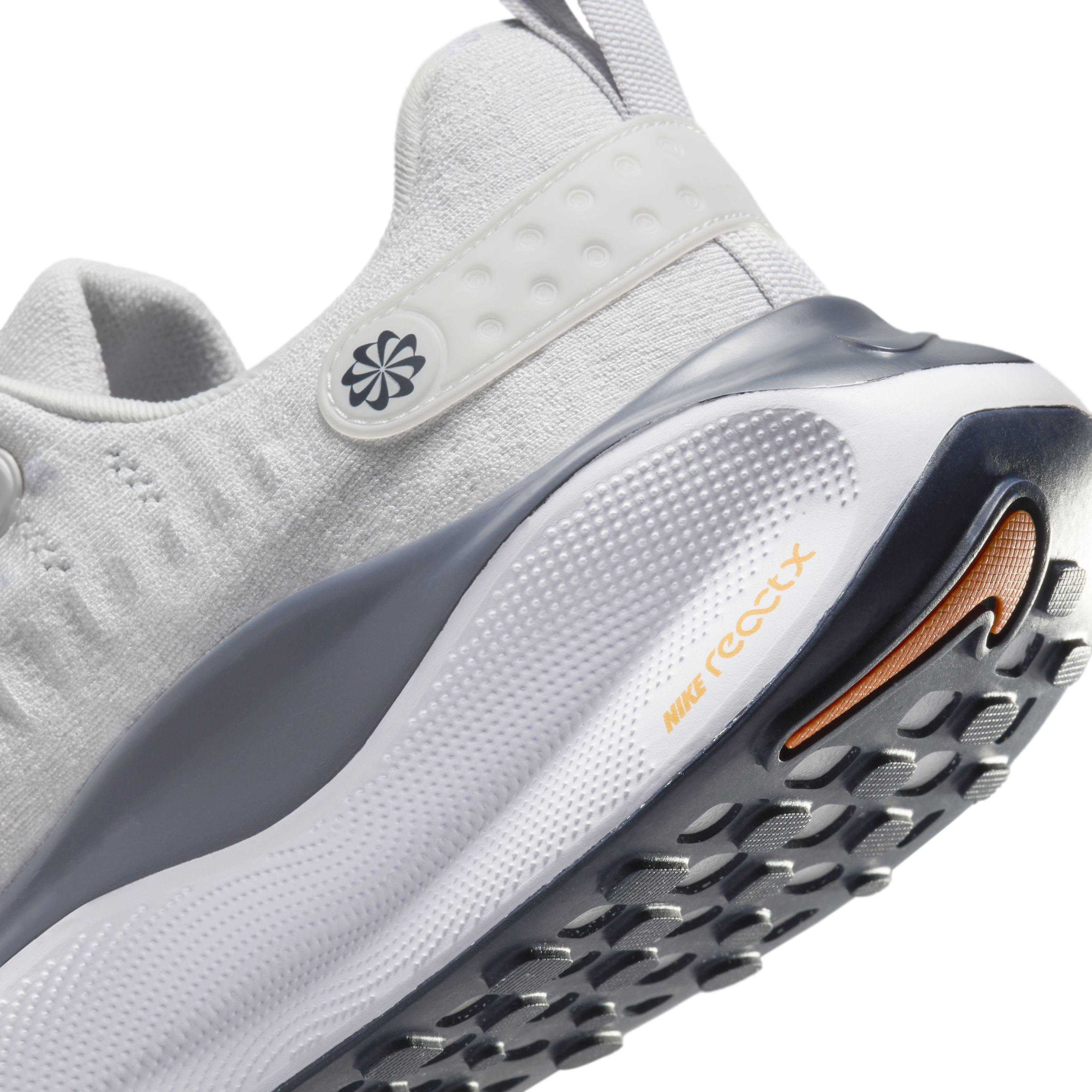 Nike InfinityRN 4 "Platinum Tint/Thunder Blue/Summit White/Total Orange" Men's Running Shoe - PLATINUM/BLUE/WHITE/ORANGE Thumbnail View 8