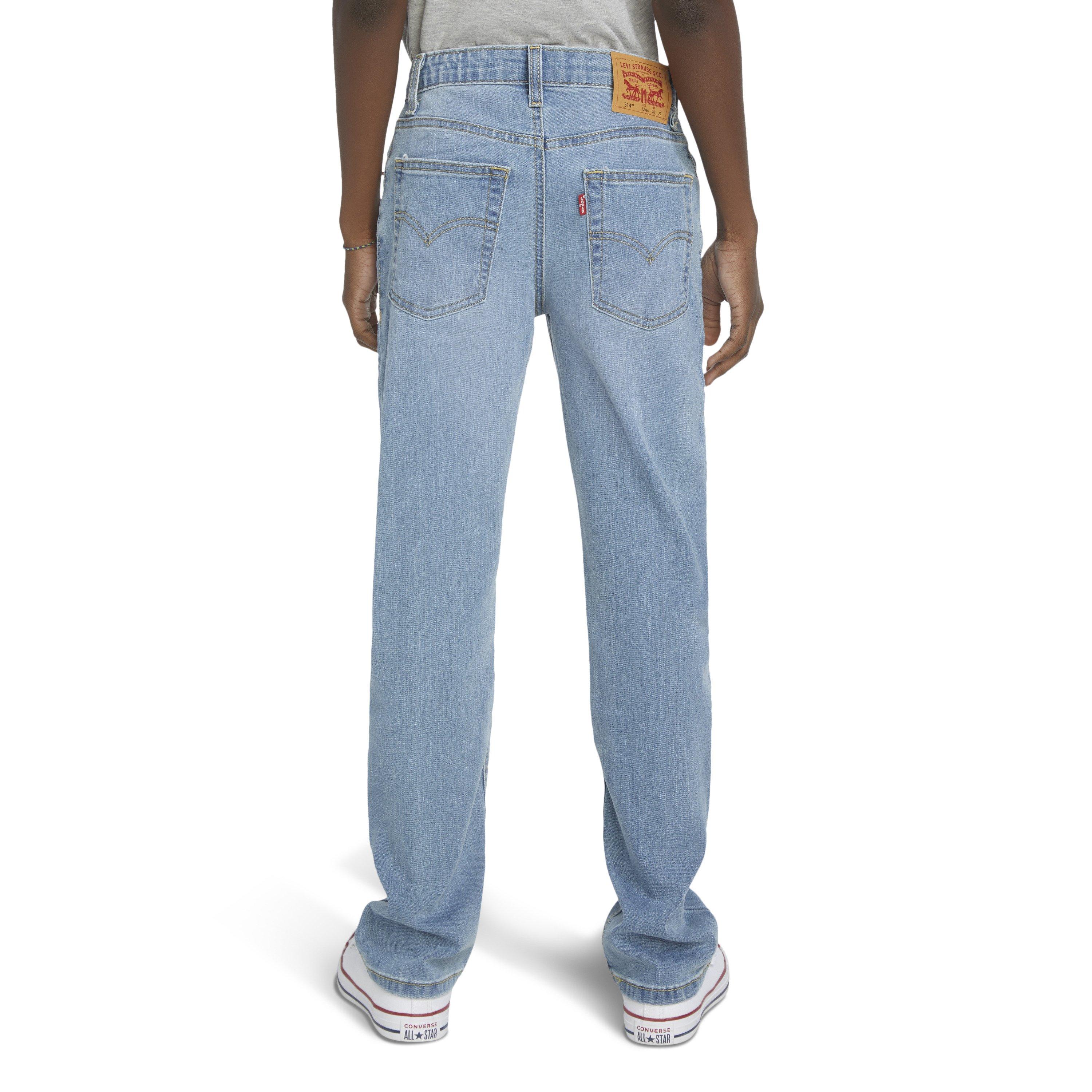 Levi's 514 Straight Fit Big Boys' Blue Wash Denim Jeans