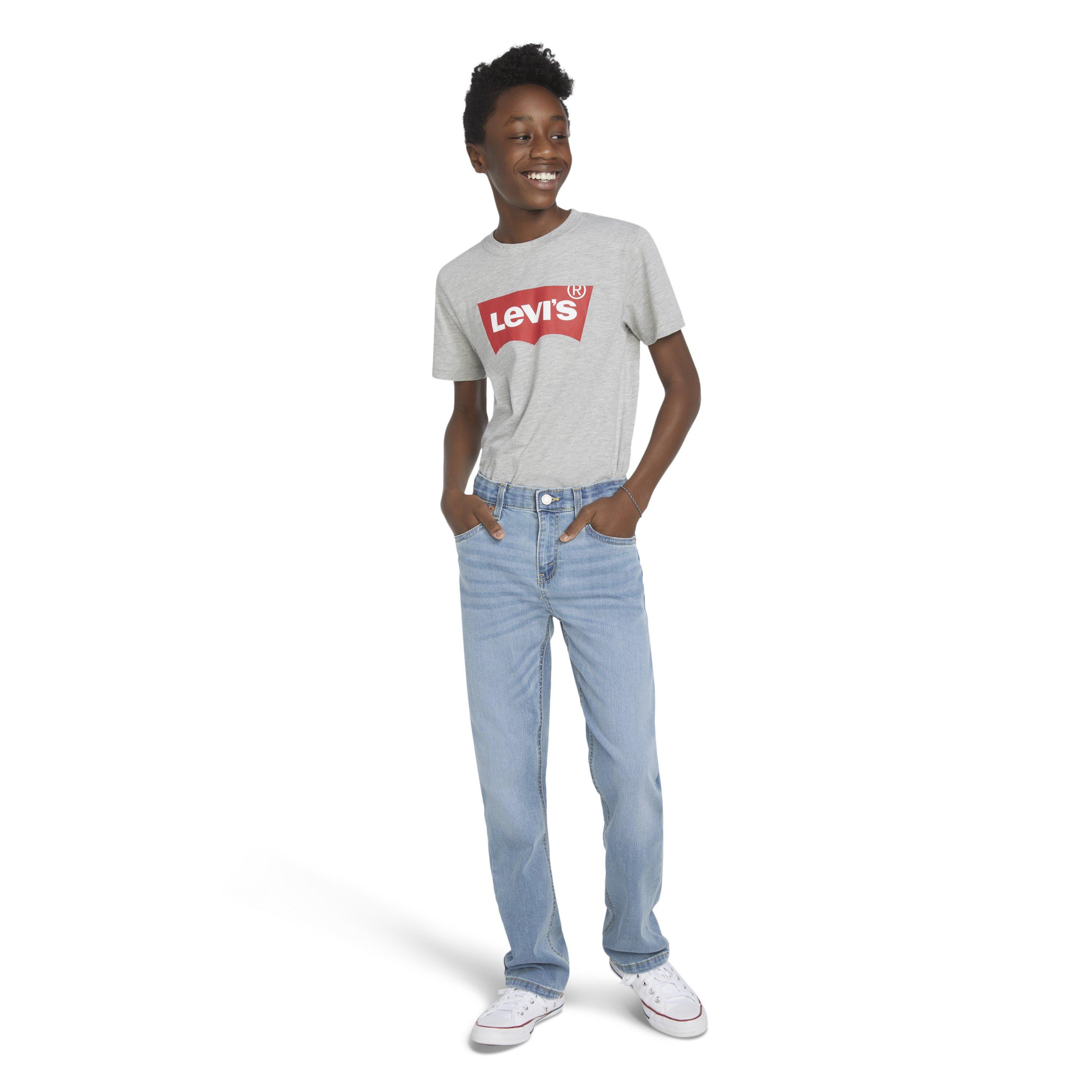 Levi's Big Boys' 514 Straight Fit Blue Wash Denim Jeans - BLUE Thumbnail View 11