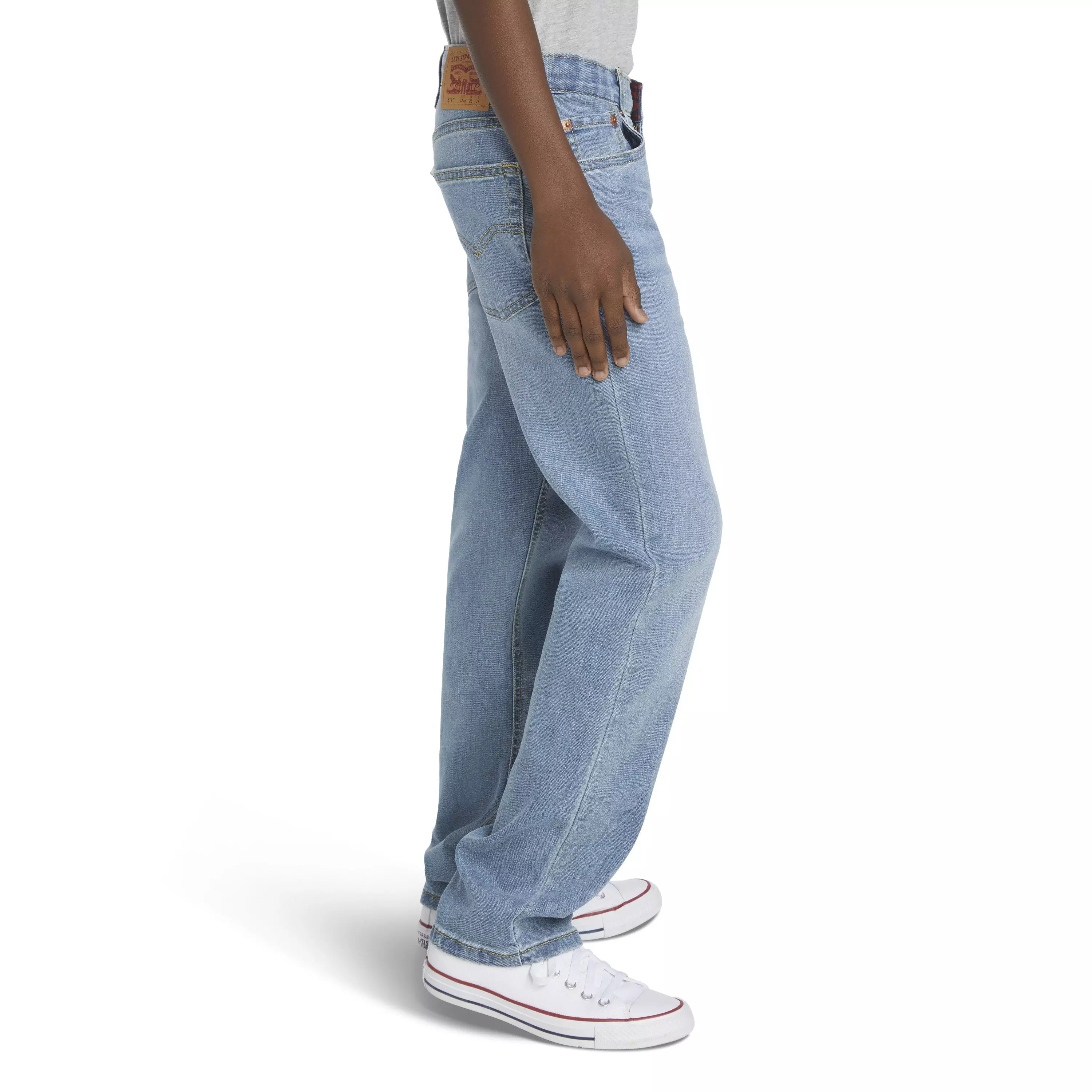 Levi's Big Boys' 514 Straight Fit Blue Wash Denim Jeans - BLUE