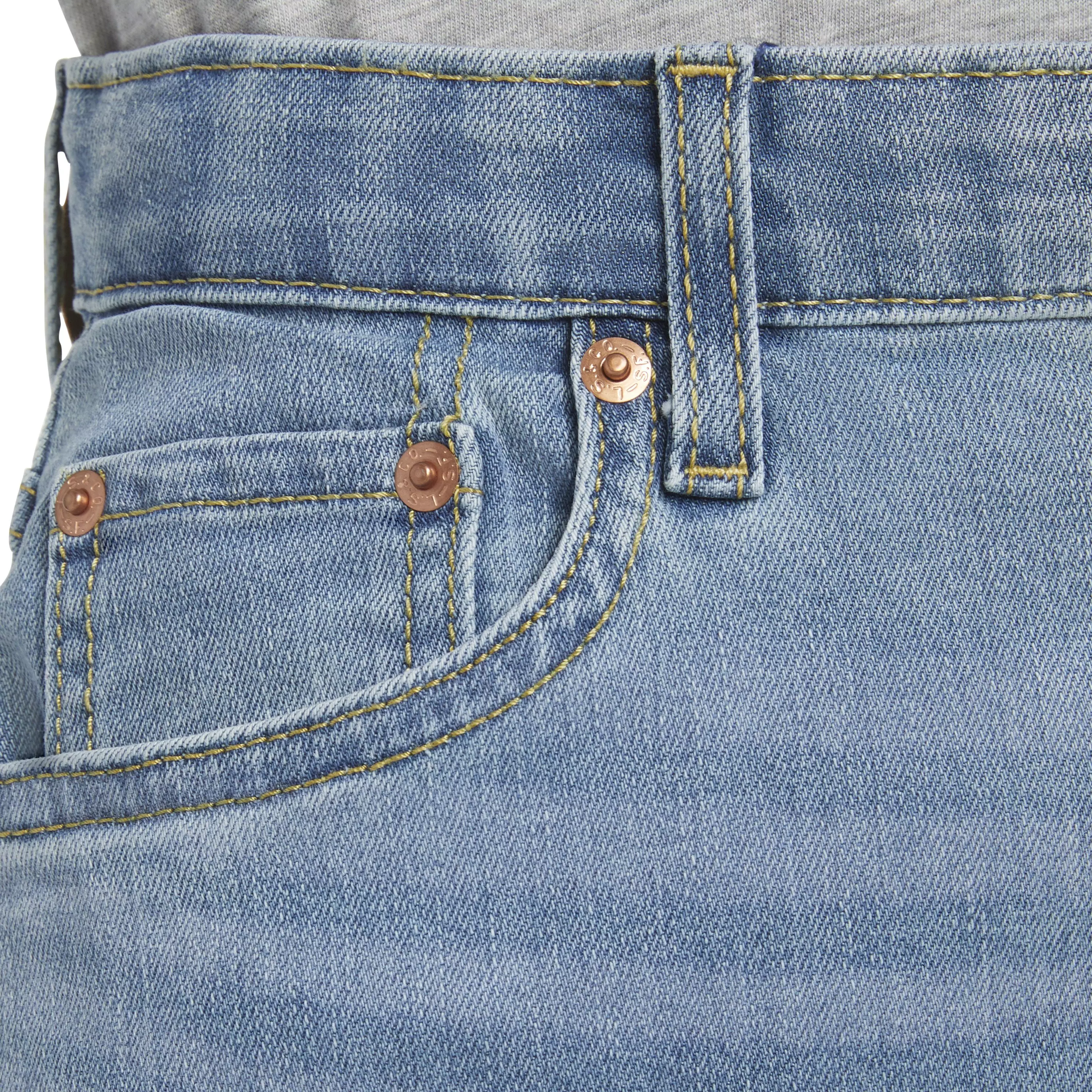 Levi's Big Boys' 514 Straight Fit Blue Wash Denim Jeans - BLUE