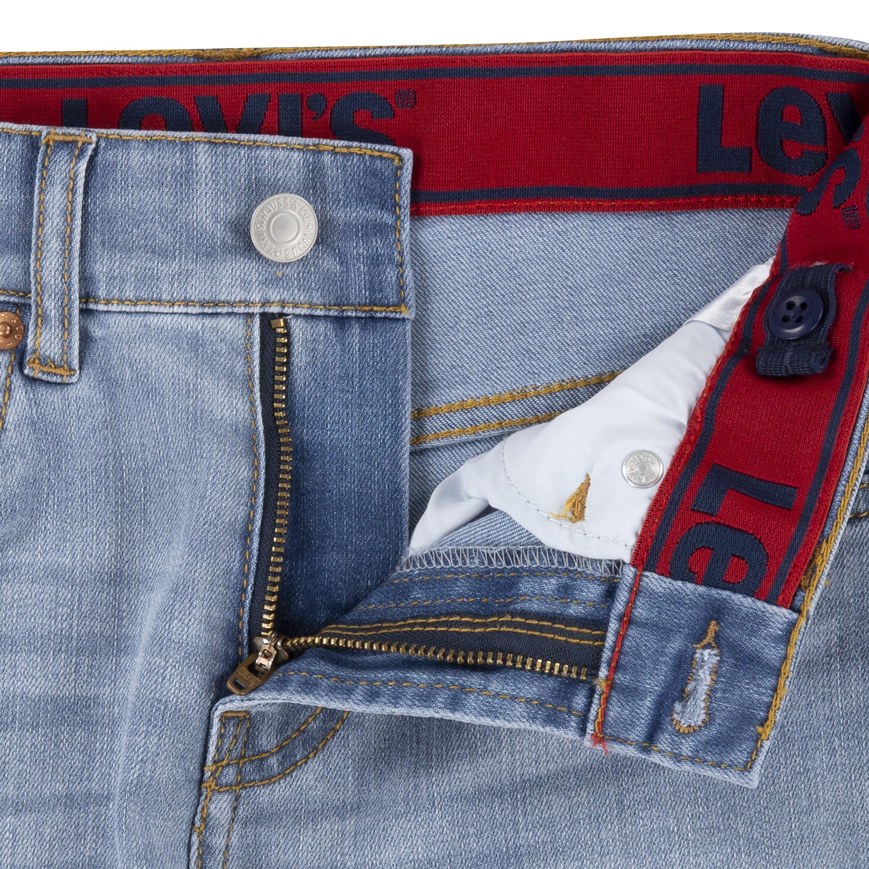 Levi's Big Boys' 514 Straight Fit Blue Wash Denim Jeans - BLUE Thumbnail View 7