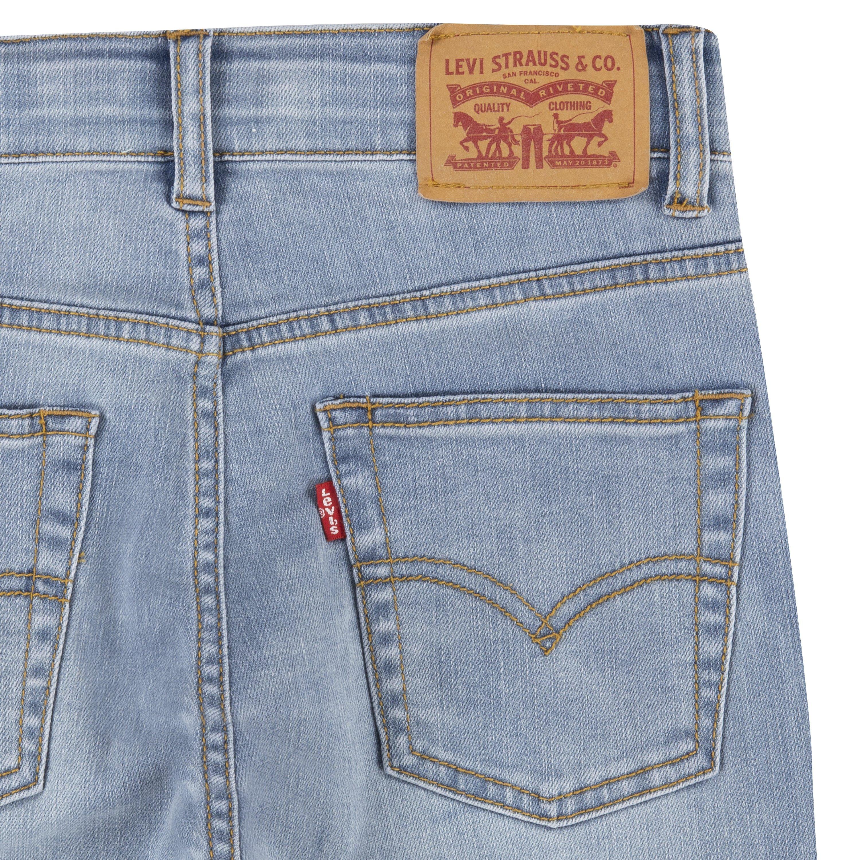 Levi's Big Boys' 514 Straight Fit Blue Wash Denim Jeans - BLUE Thumbnail View 8