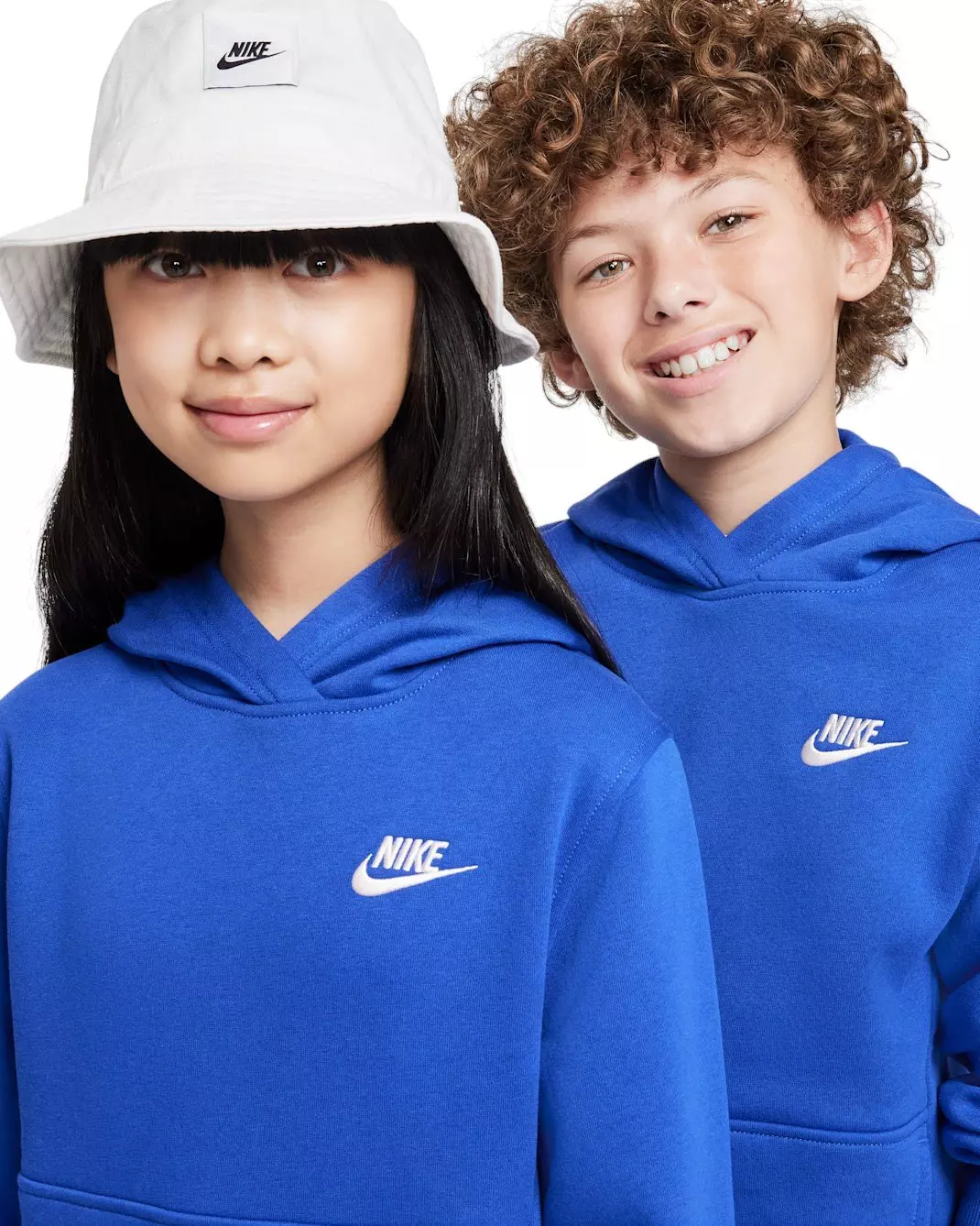 Nike Big Kids' Sportswear Club Fleece Pullover Hoodie - Royal - ROYAL