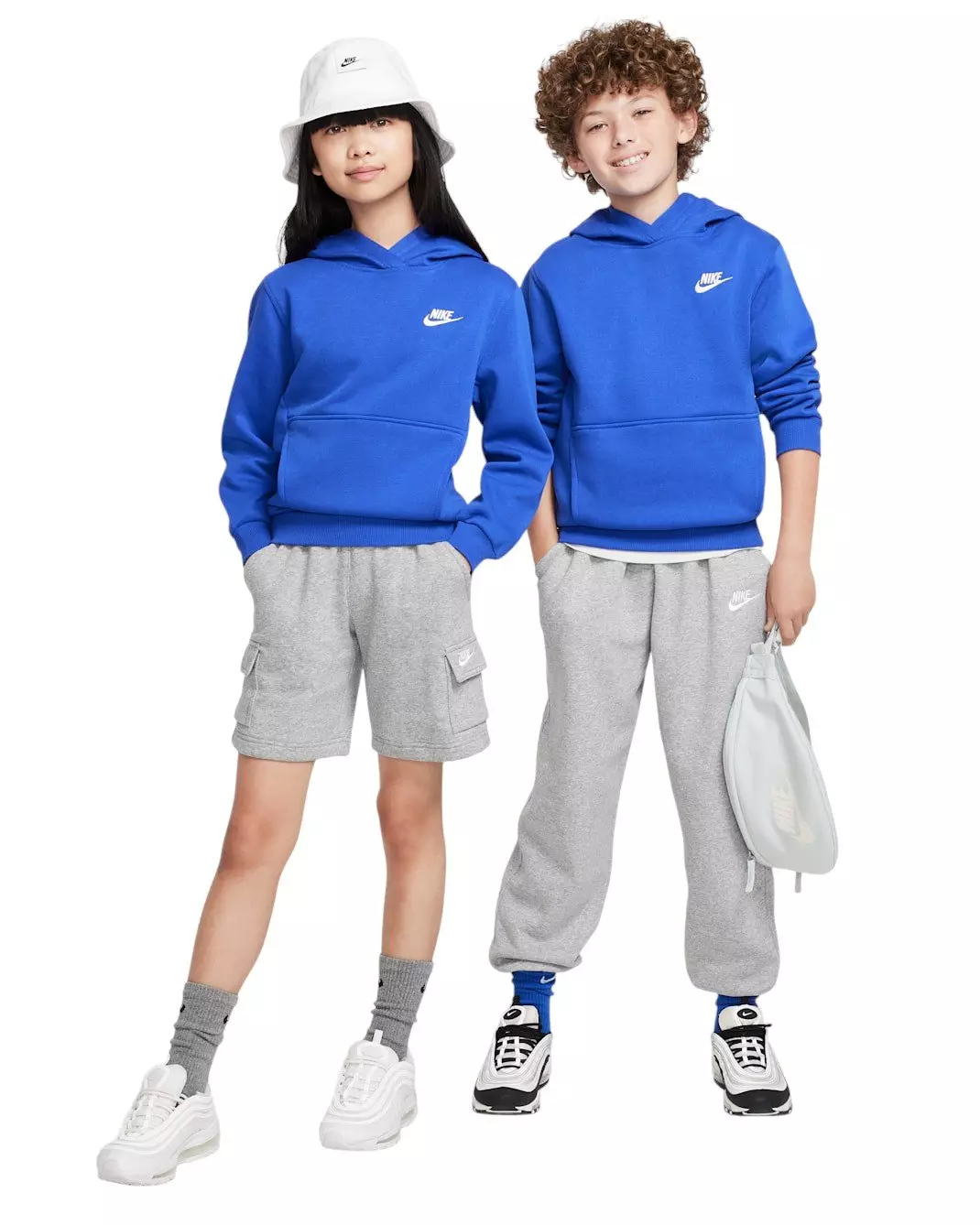 Nike Big Kids' Sportswear Club Fleece Pullover Hoodie - Royal - ROYAL