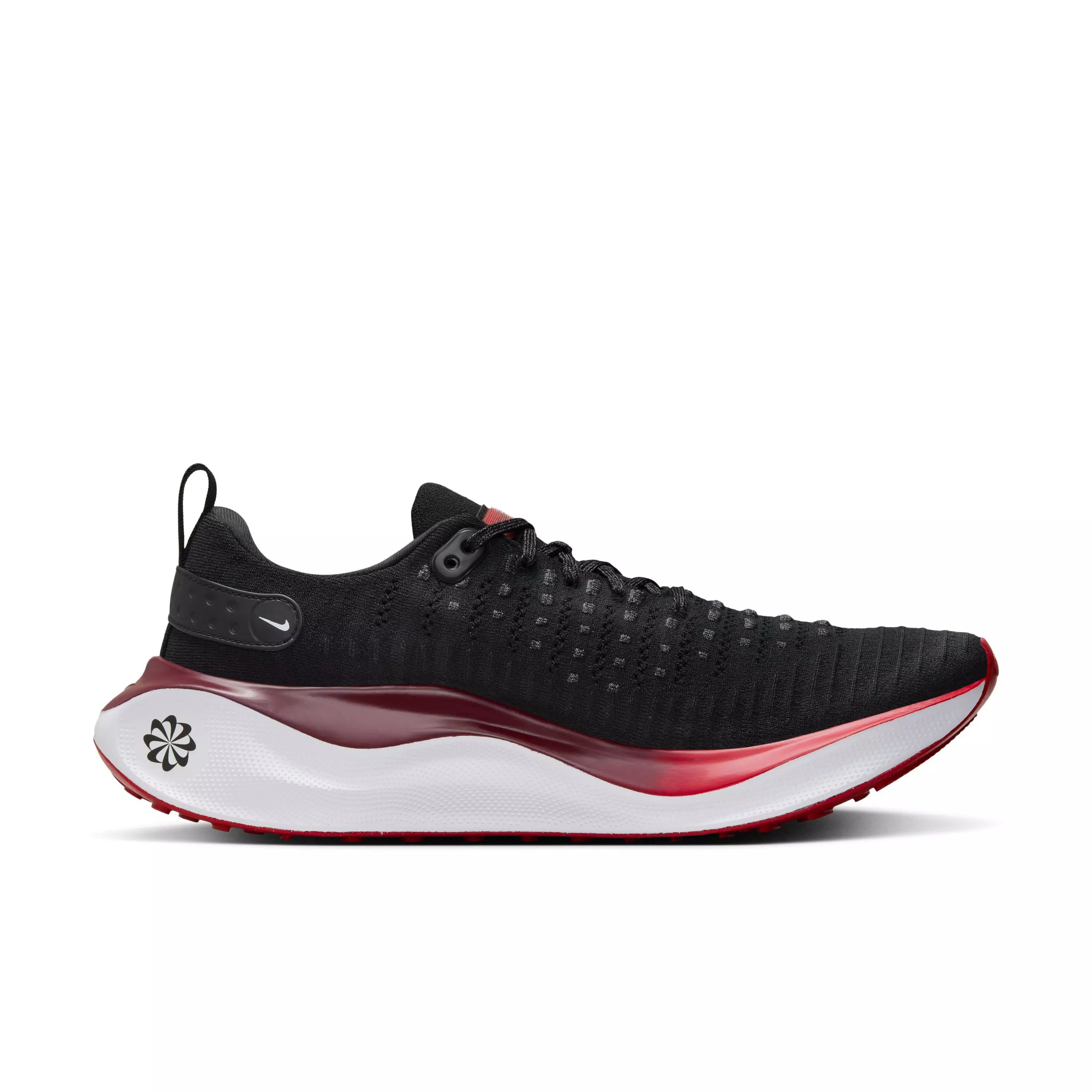 Nike InfinityRN 4 "Black/Team Red/White/Fire Red" Men's Running Shoe - BLACK/RED/WHITE/RED