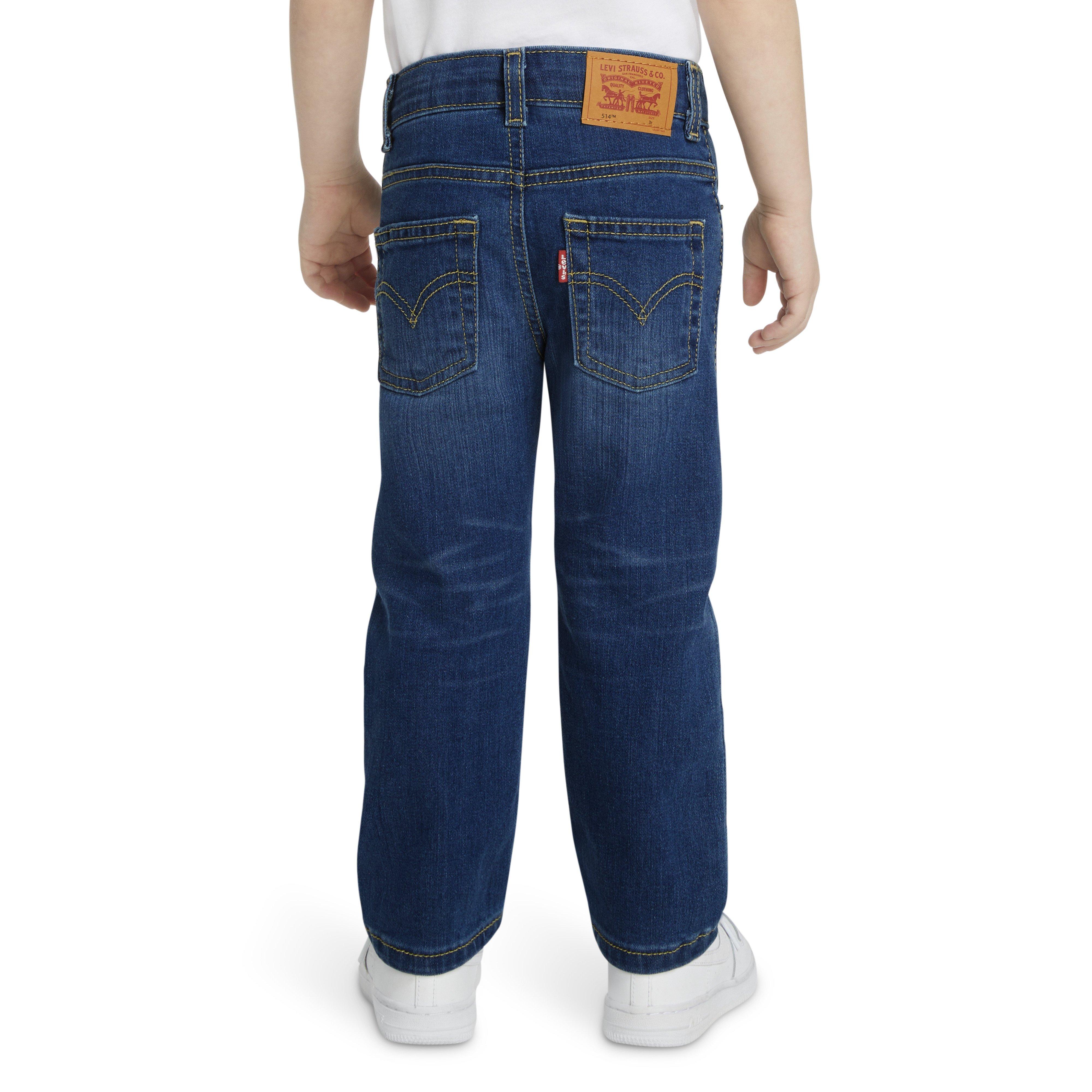 Levi's 514 Straight Fit Toddler Boys' Medium Blue Wash Denim Jeans