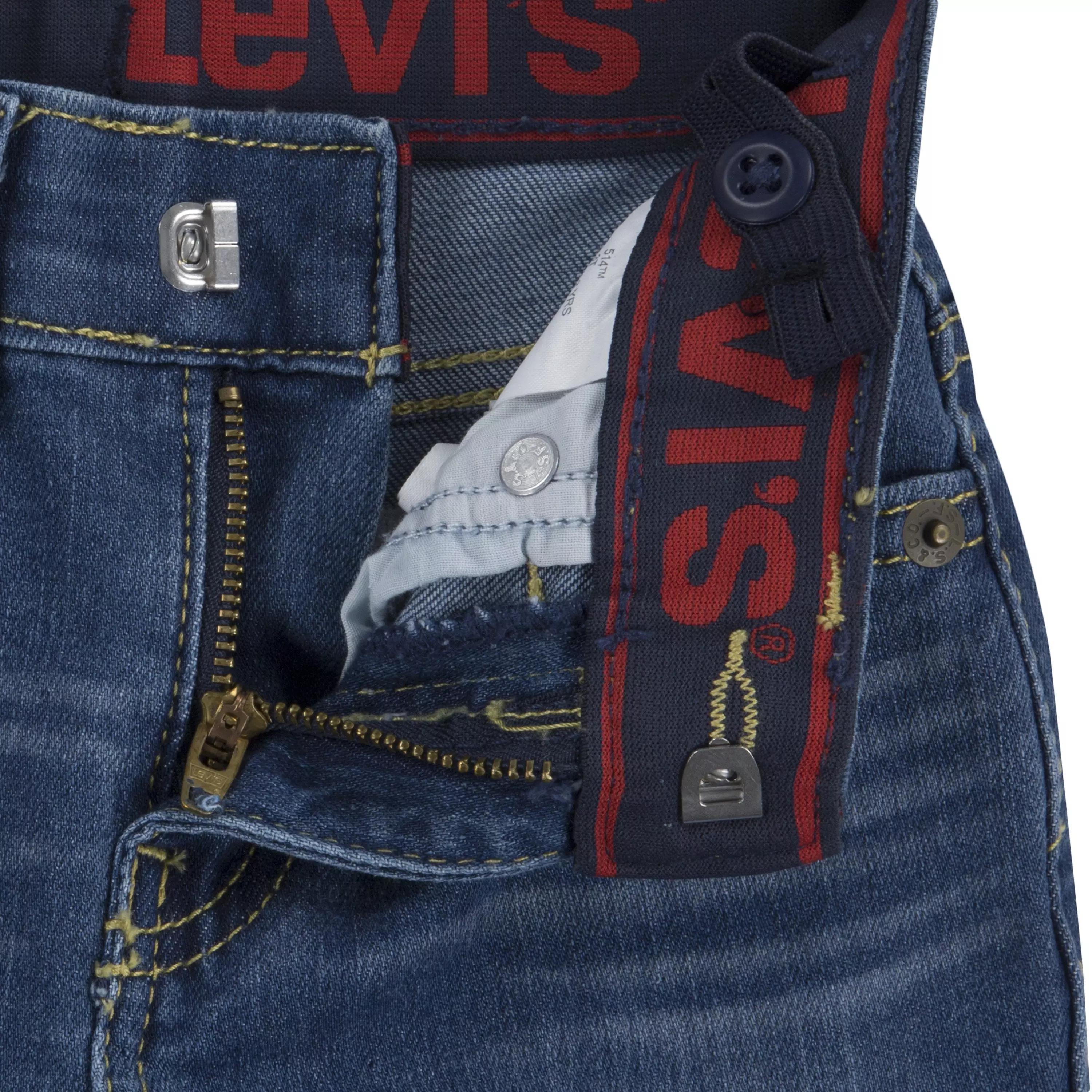 Levi's Toddler Boys' 514 Straight Fit Medium Blue Wash Denim Jeans - MEDIUM BLUE