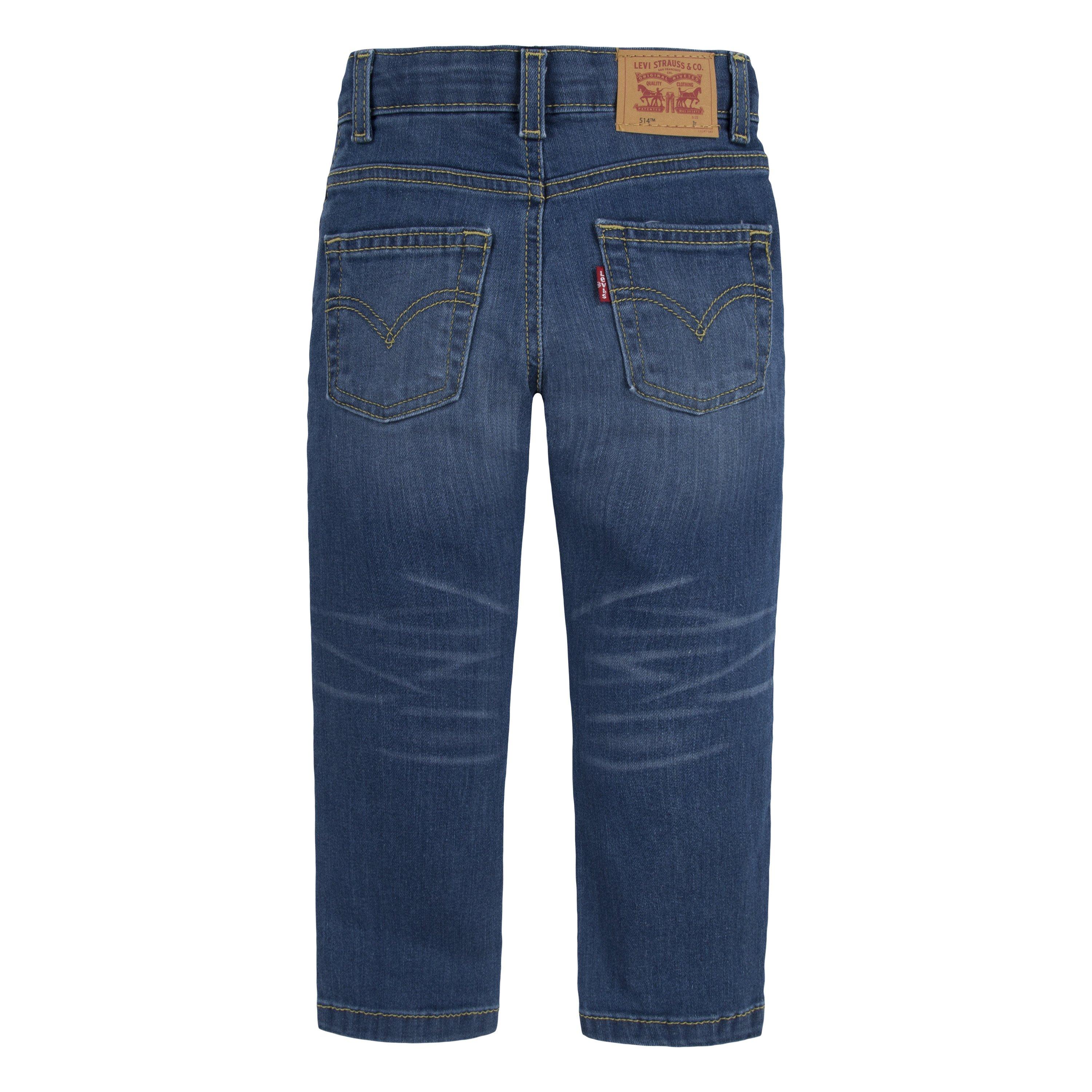 Levi's 514 Straight Fit Toddler Boys' Medium Blue Wash Denim Jeans