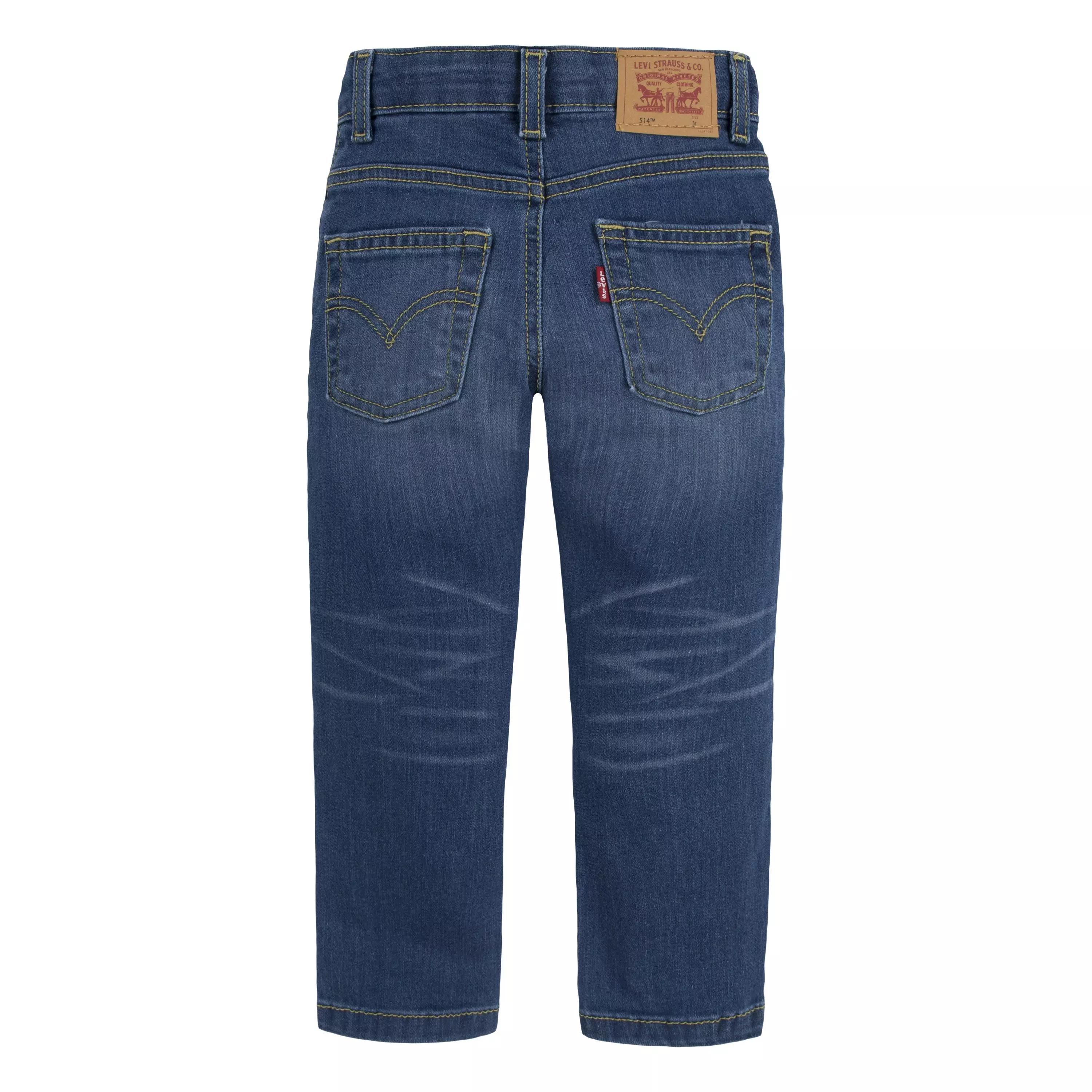 Levi's Toddler Boys' 514 Straight Fit Medium Blue Wash Denim Jeans - MEDIUM BLUE