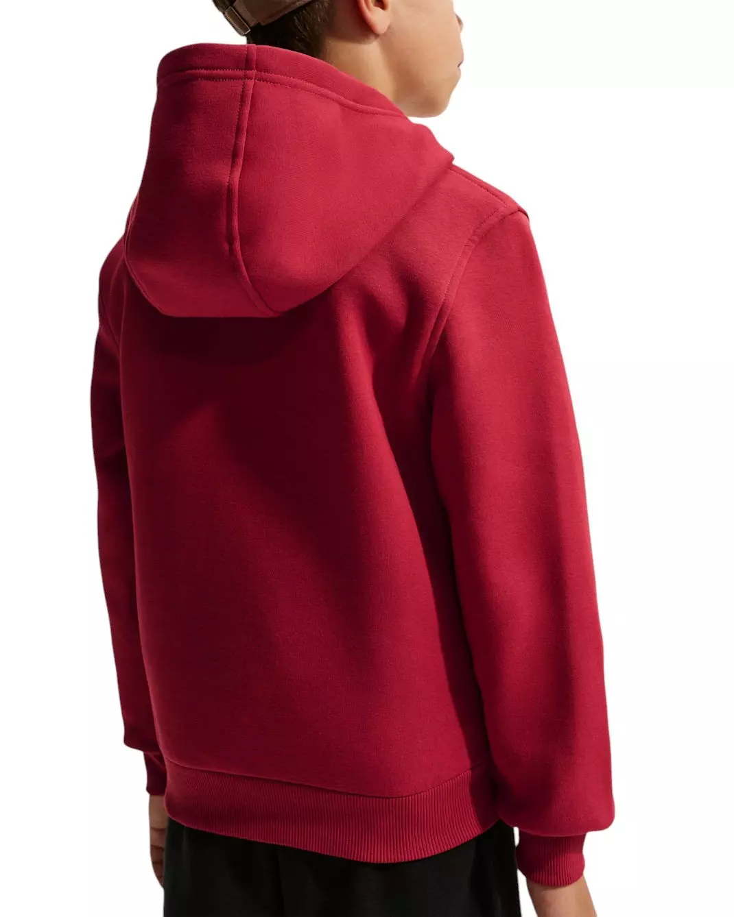 Nike Big Kids' Sportswear Club Fleece Pullover Hoodie - Red - RED
