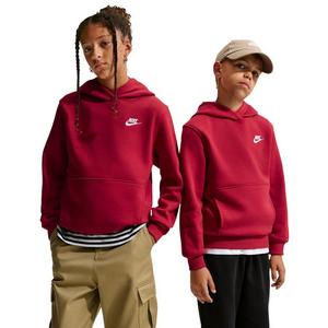 Nike Big Kids' Sportswear Club Fleece Pullover Hoodie - Red