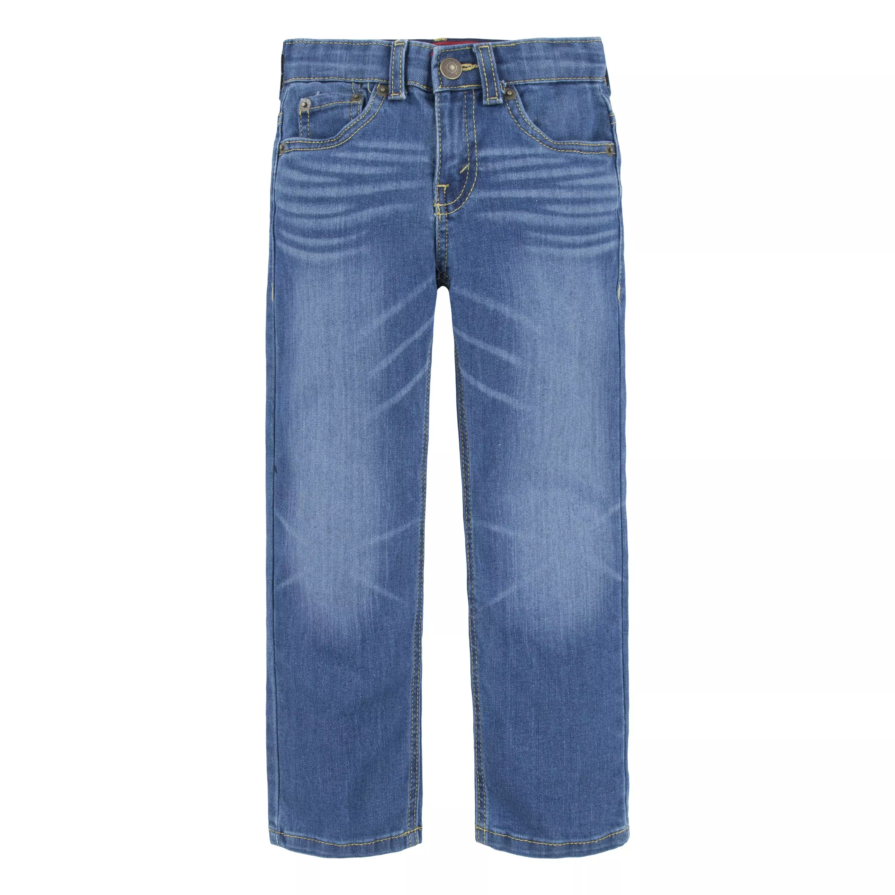 Levi's Little Boys' 514 Straight Fit Medium Wash Blue Denim Jeans - MEDIUM BLUE