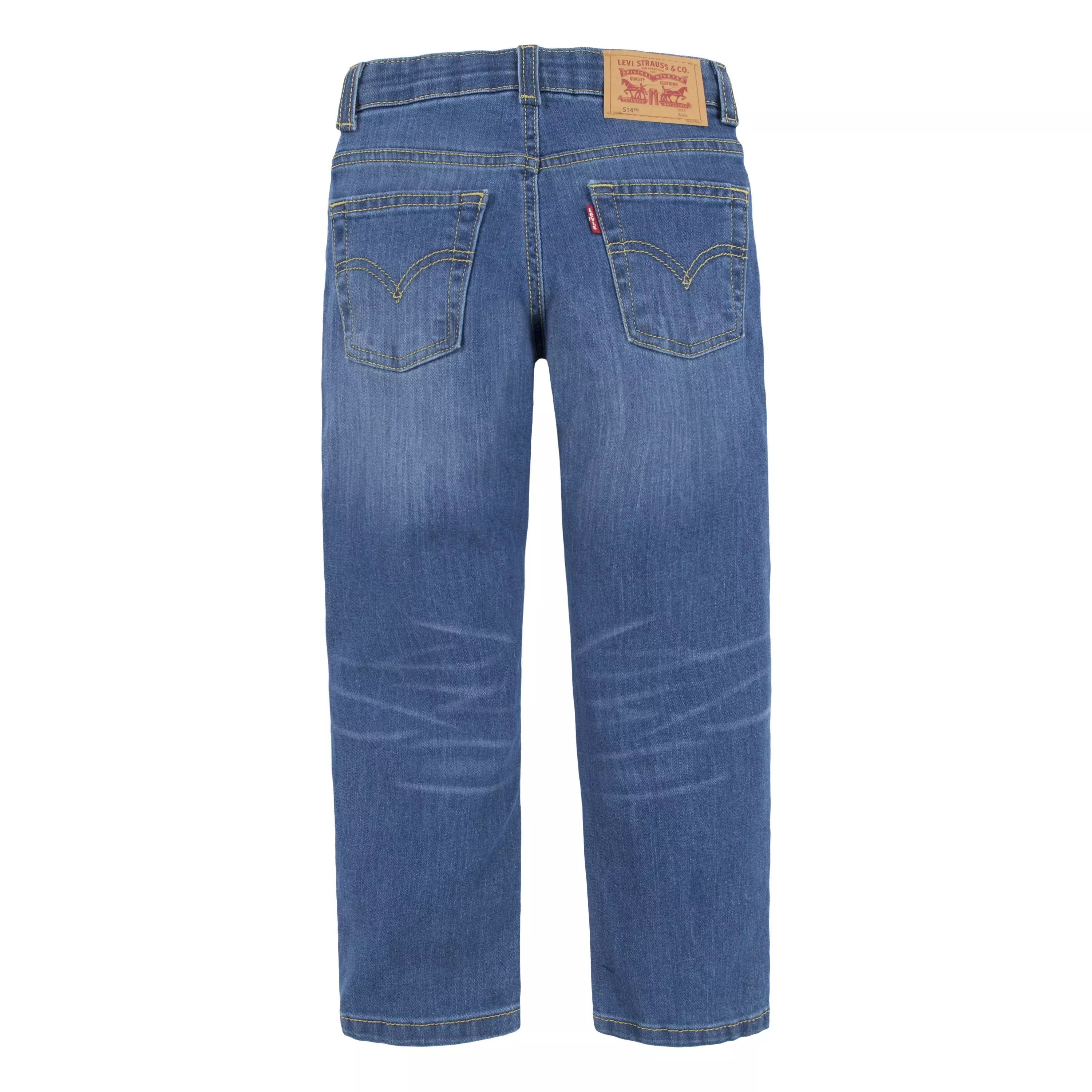 Levi's Little Boys' 514 Straight Fit Medium Wash Blue Denim Jeans - MEDIUM BLUE