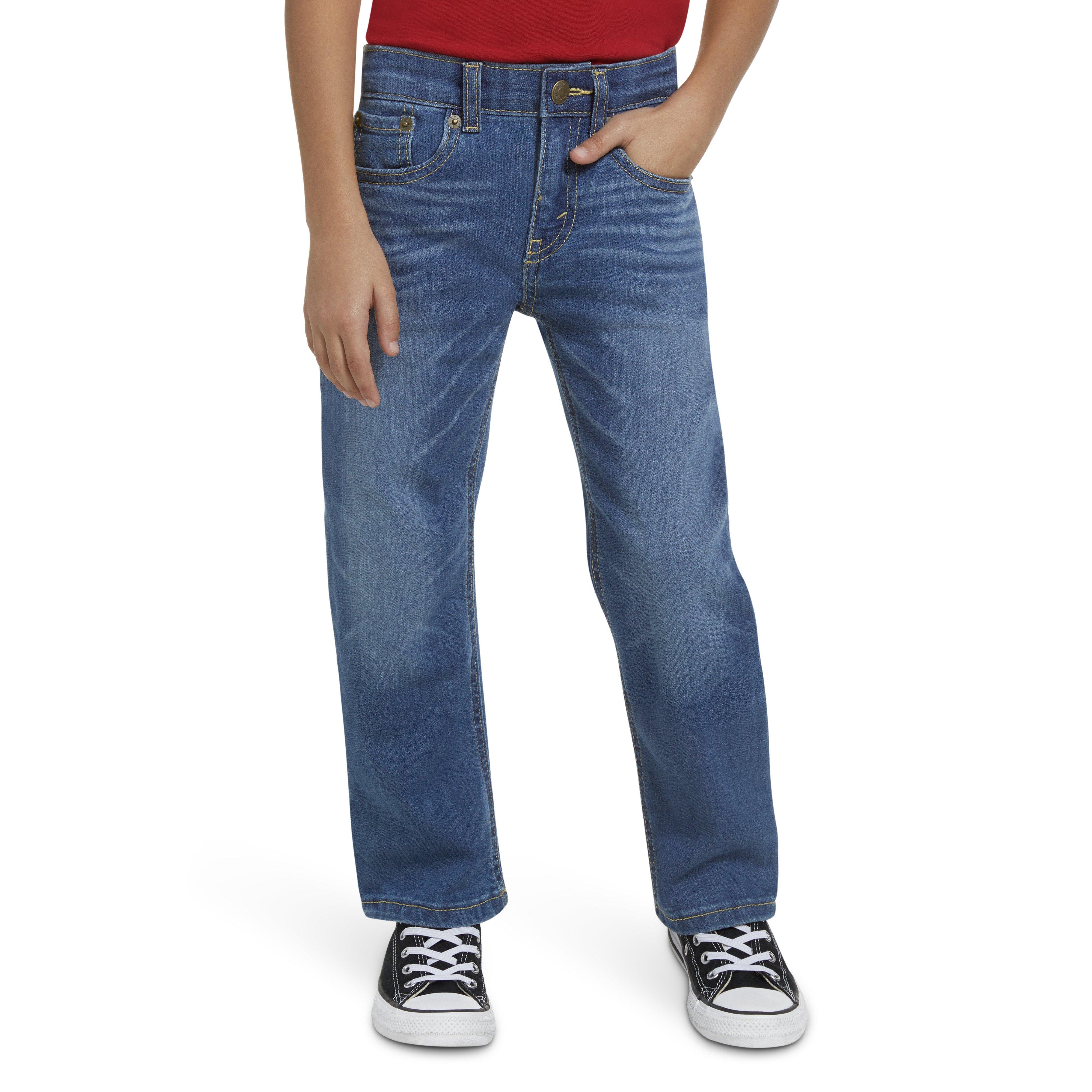 Levi's Little Boys' 514 Straight Fit Medium Wash Blue Denim Jeans - MEDIUM BLUE Thumbnail View 10