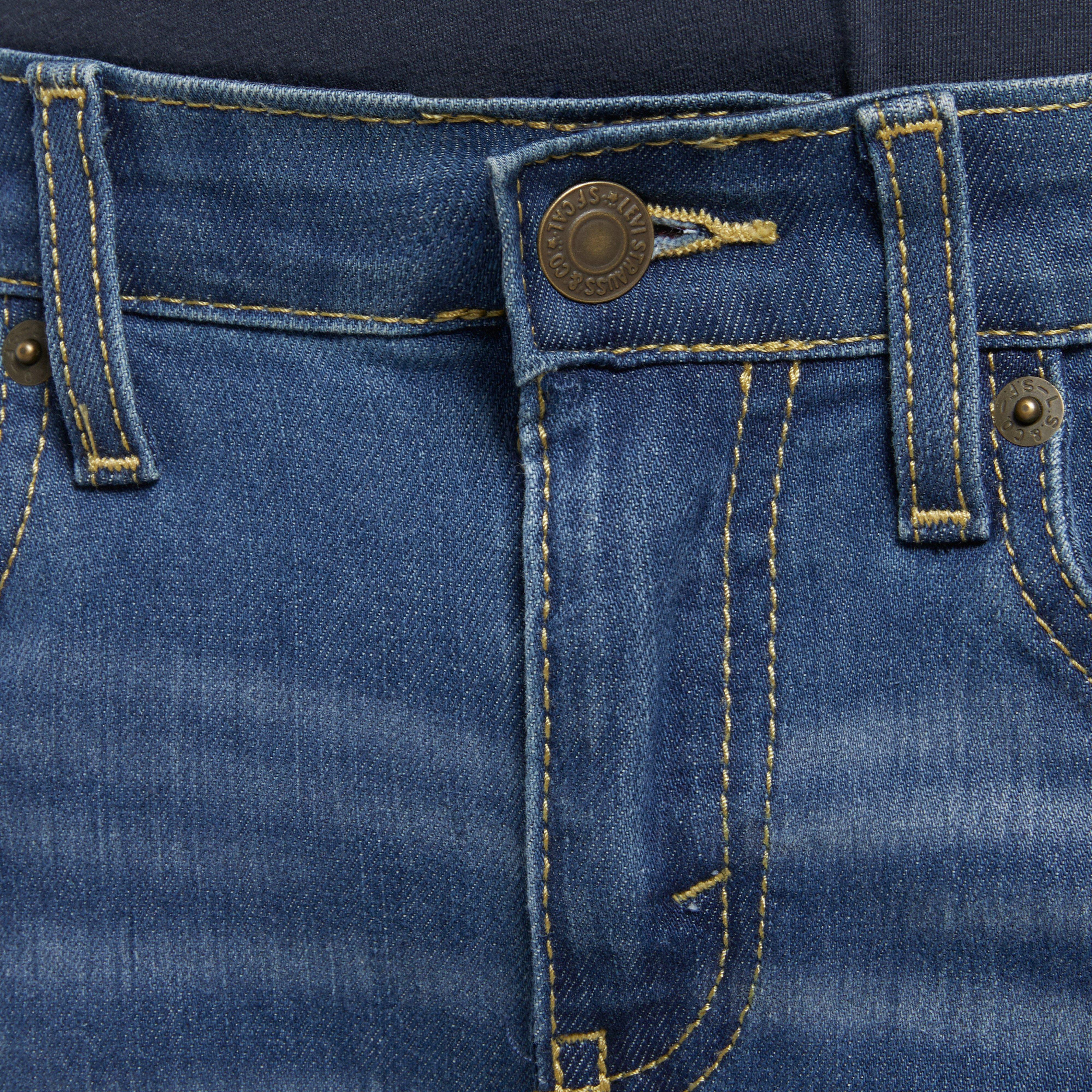 Levi's Big Boys' 514 Straight Fit Medium Wash Blue Denim Jeans - MEDIUM BLUE Thumbnail View 4