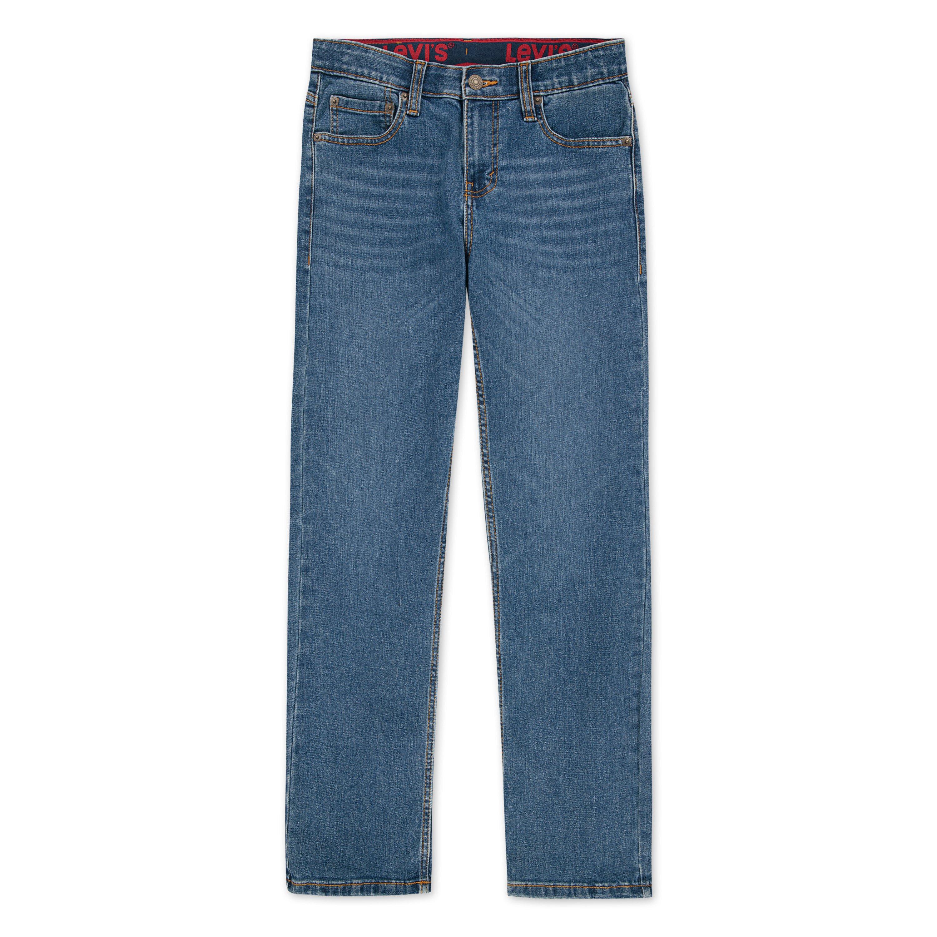 Levi's Big Boys' 514 Straight Fit Medium Wash Blue Denim Jeans - MEDIUM BLUE Thumbnail View 8