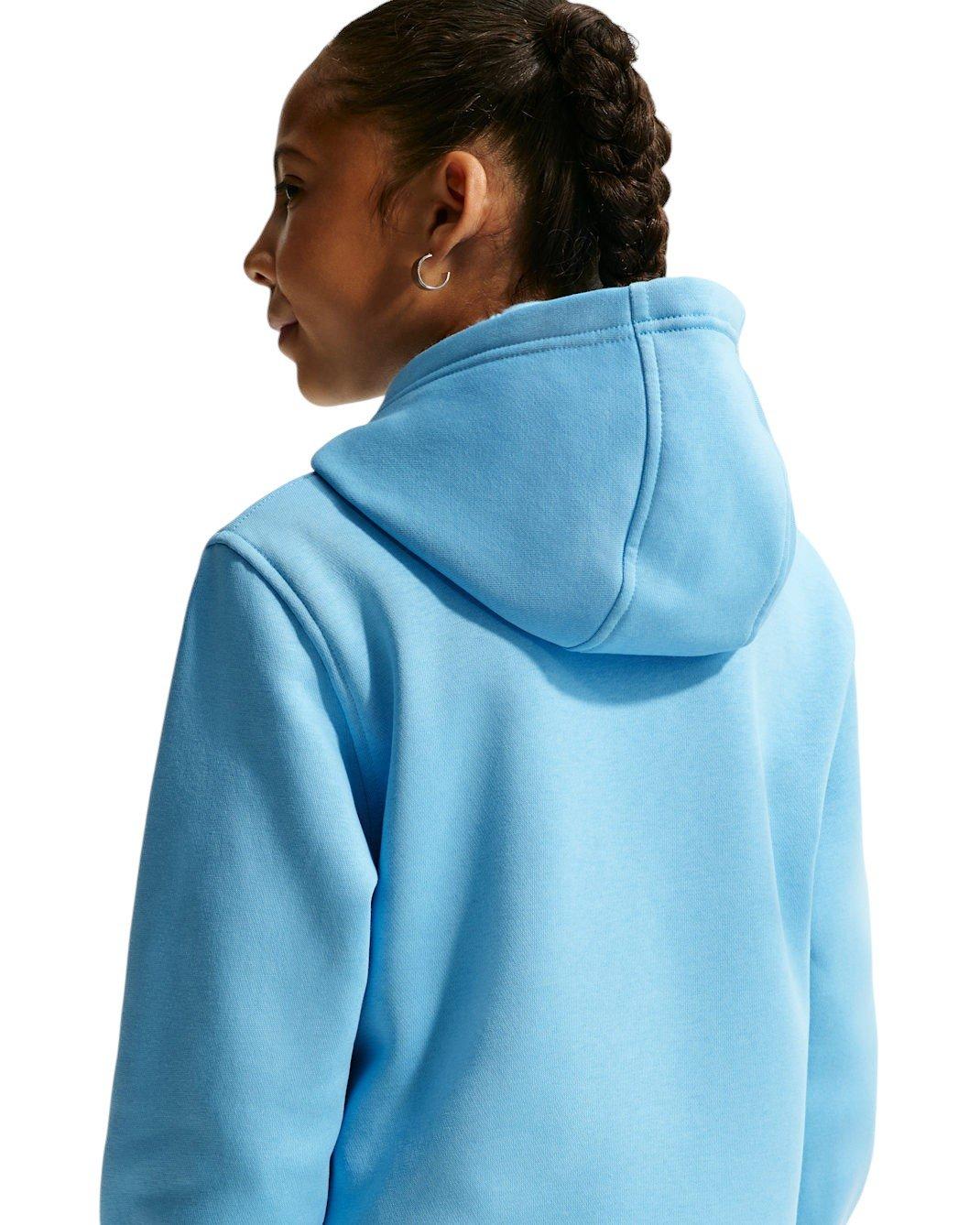 Nike Big Kids' Sportswear Club Fleece Full-Zip Jacket - Blue - BLUE Thumbnail View 5