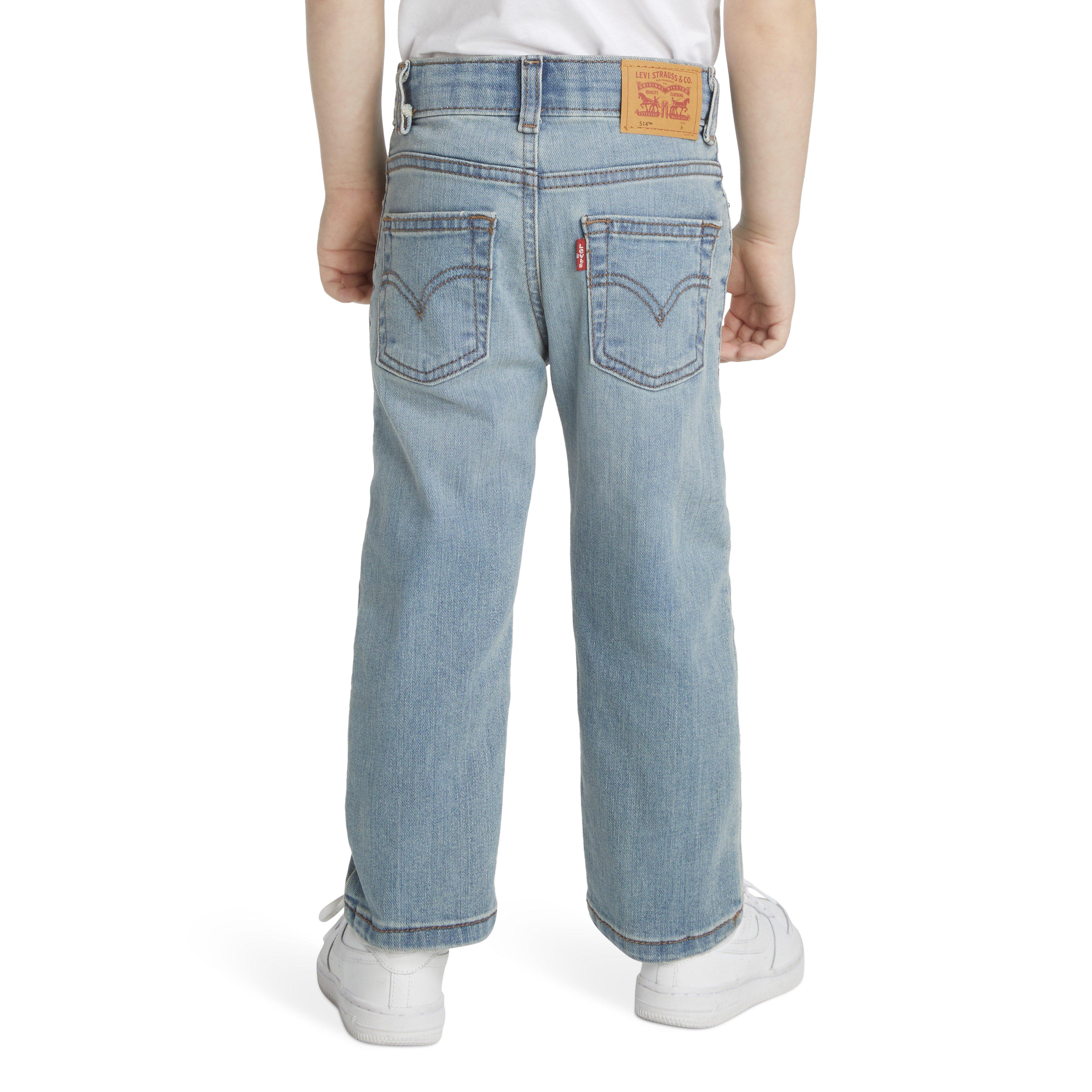 Levi's 514 Straight Fit Toddler Boys' Light Blue Wash Denim Jeans