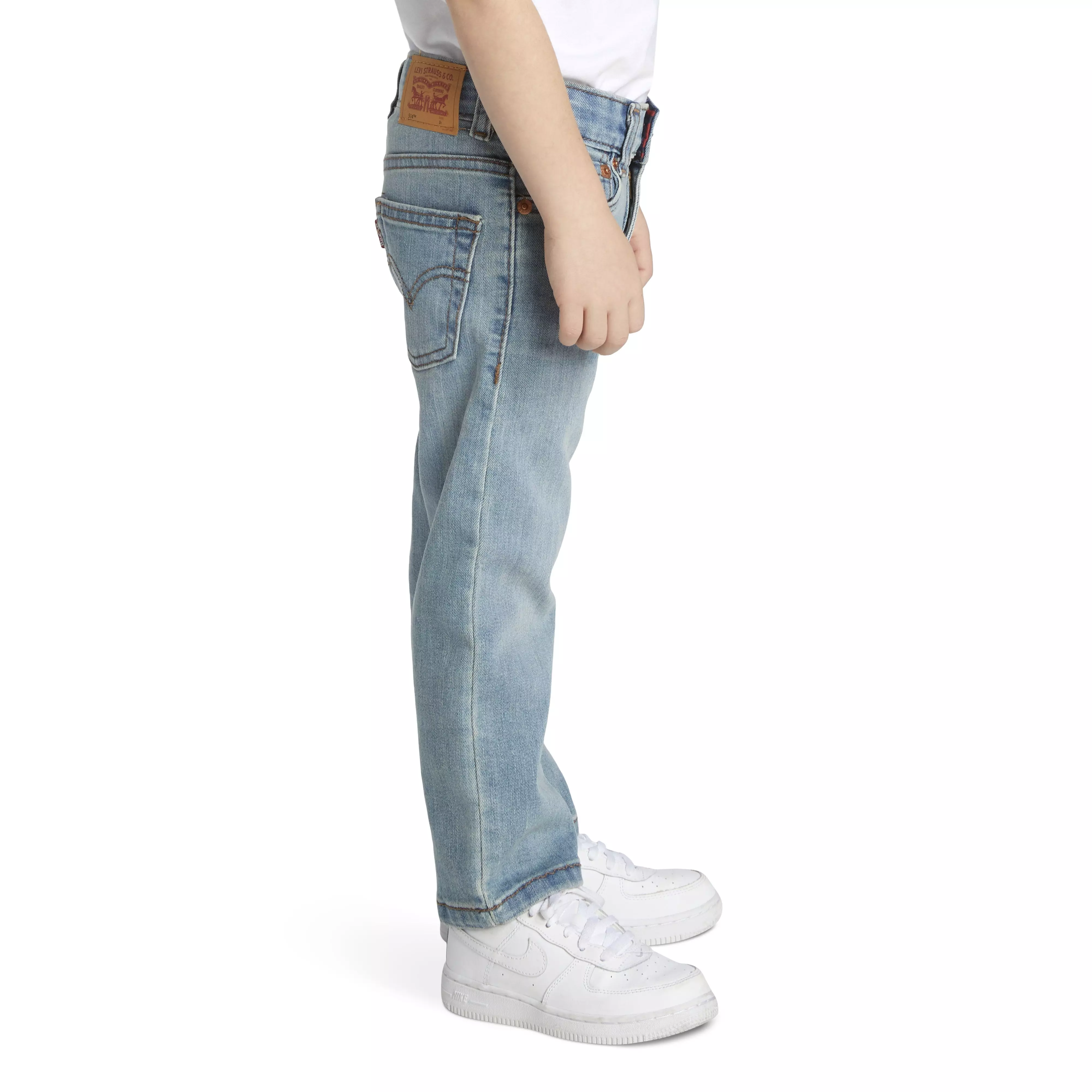 Levi's Toddler Boys' 514 Straight Fit Light Blue Washed Denim Jeans - LT BLUE