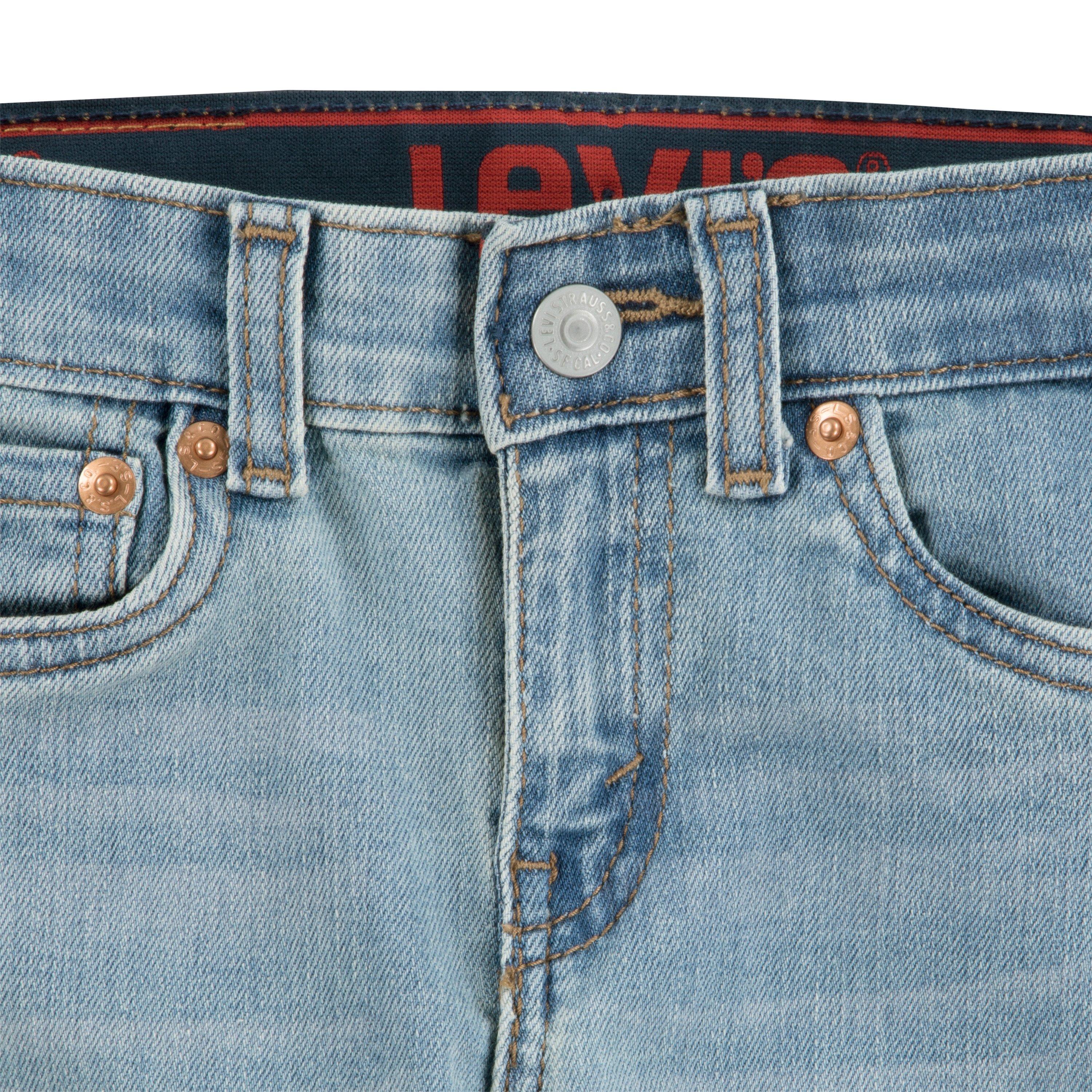 Levi's Toddler Boys' 514 Straight Fit Light Blue Washed Denim Jeans - LT BLUE Thumbnail View 4