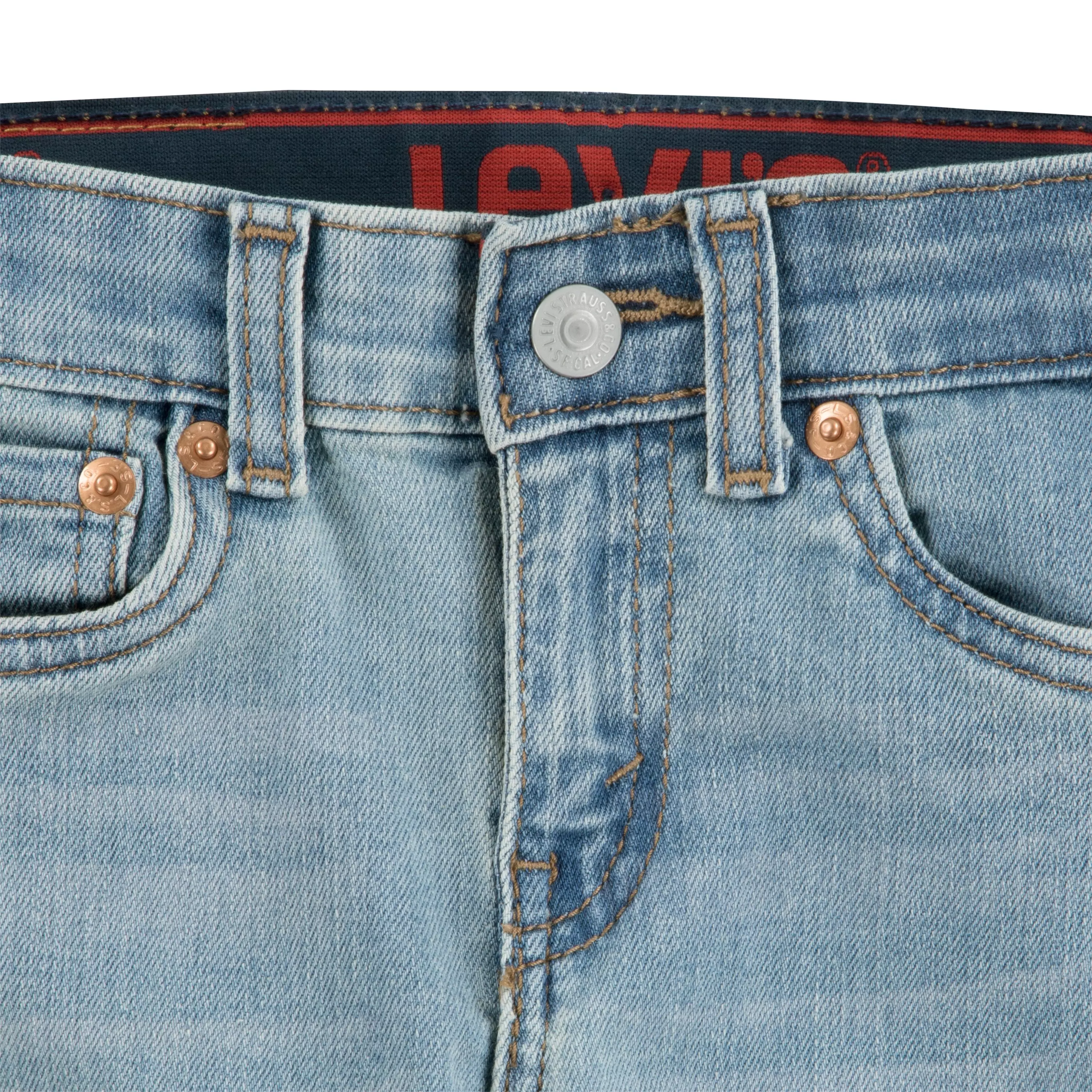 Levi's Toddler Boys' 514 Straight Fit Light Blue Washed Denim Jeans - LT BLUE