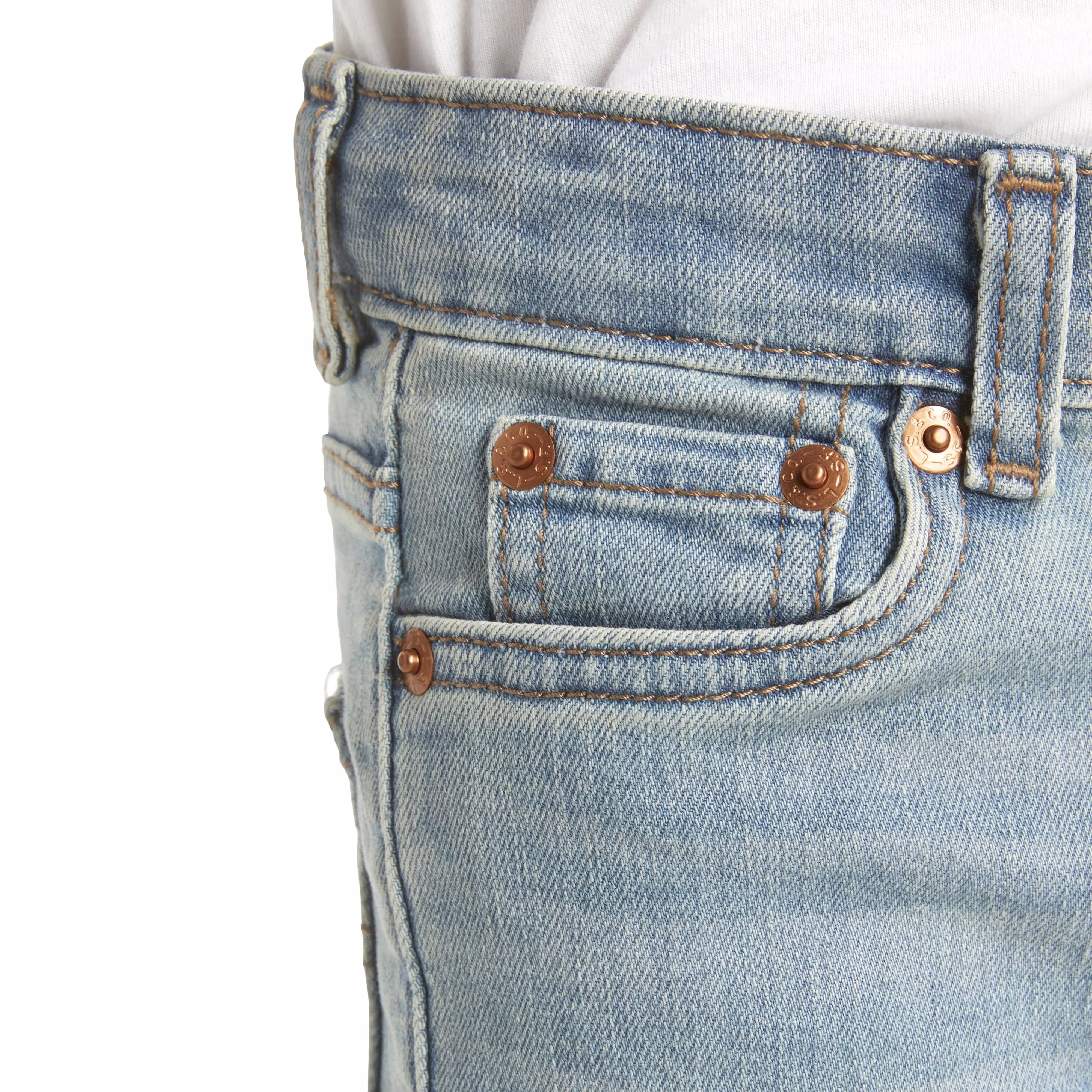 Levi's Toddler Boys' 514 Straight Fit Light Blue Washed Denim Jeans - LT BLUE