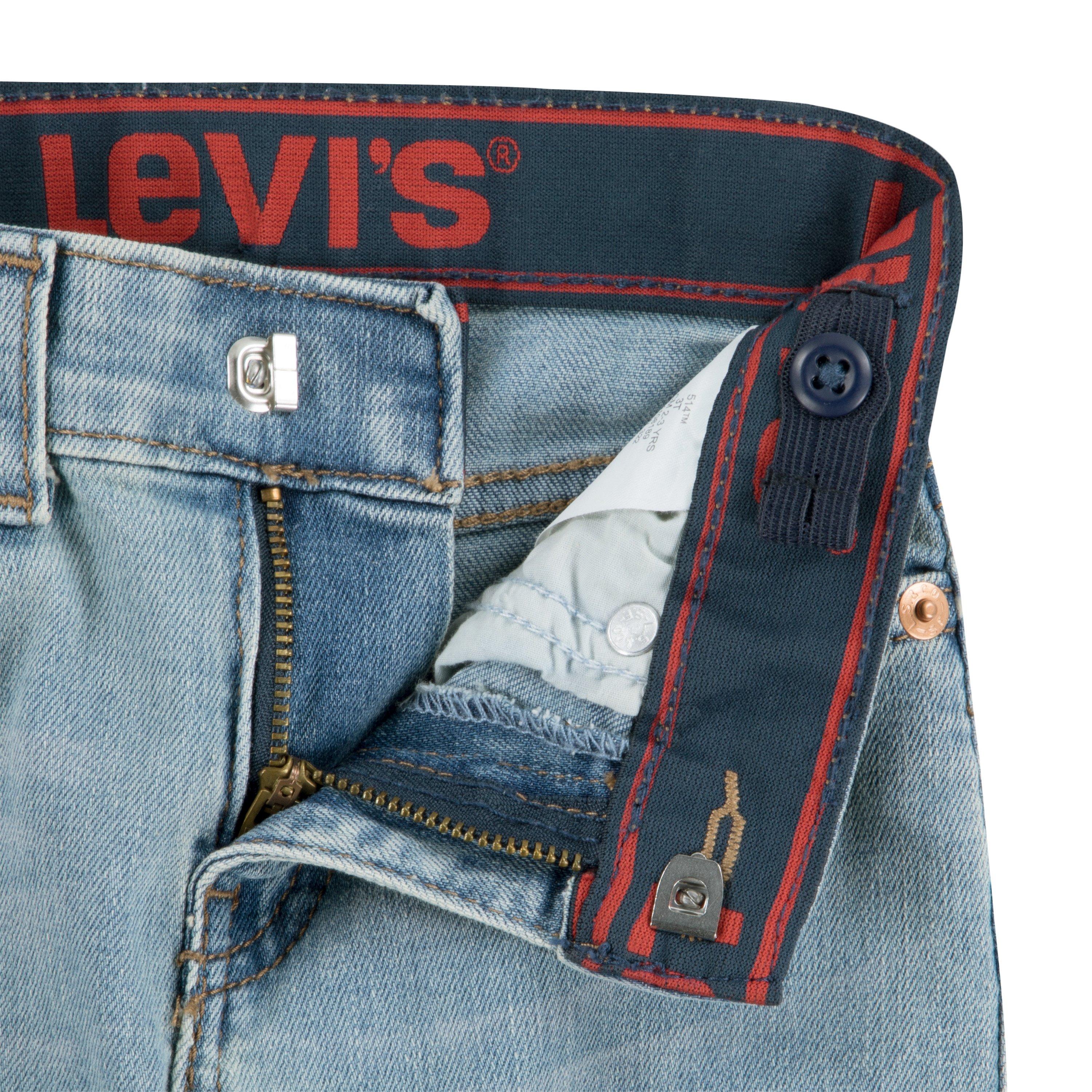 Levi's Toddler Boys' 514 Straight Fit Light Blue Washed Denim Jeans - LT BLUE Thumbnail View 6
