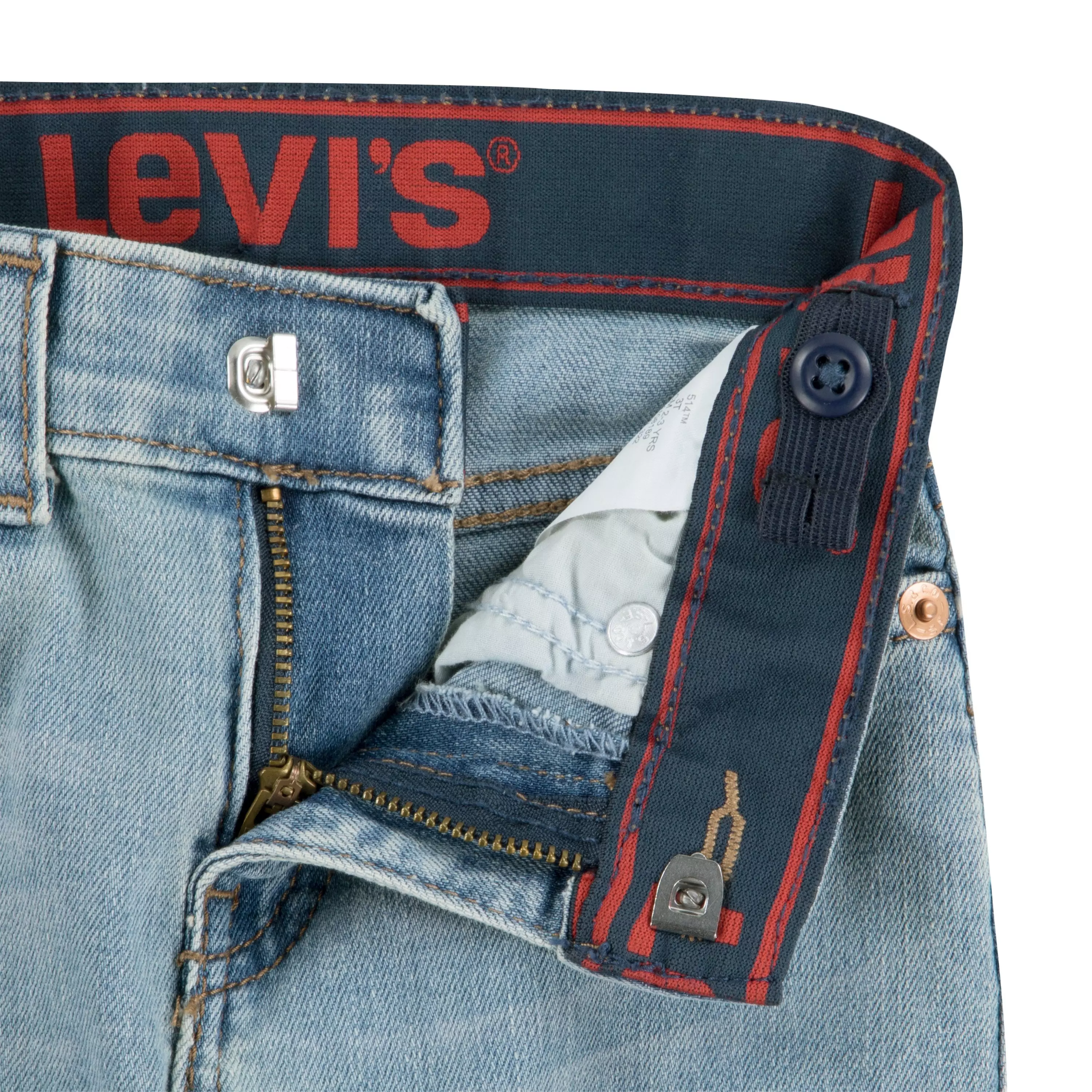 Levi's Toddler Boys' 514 Straight Fit Light Blue Washed Denim Jeans - LT BLUE