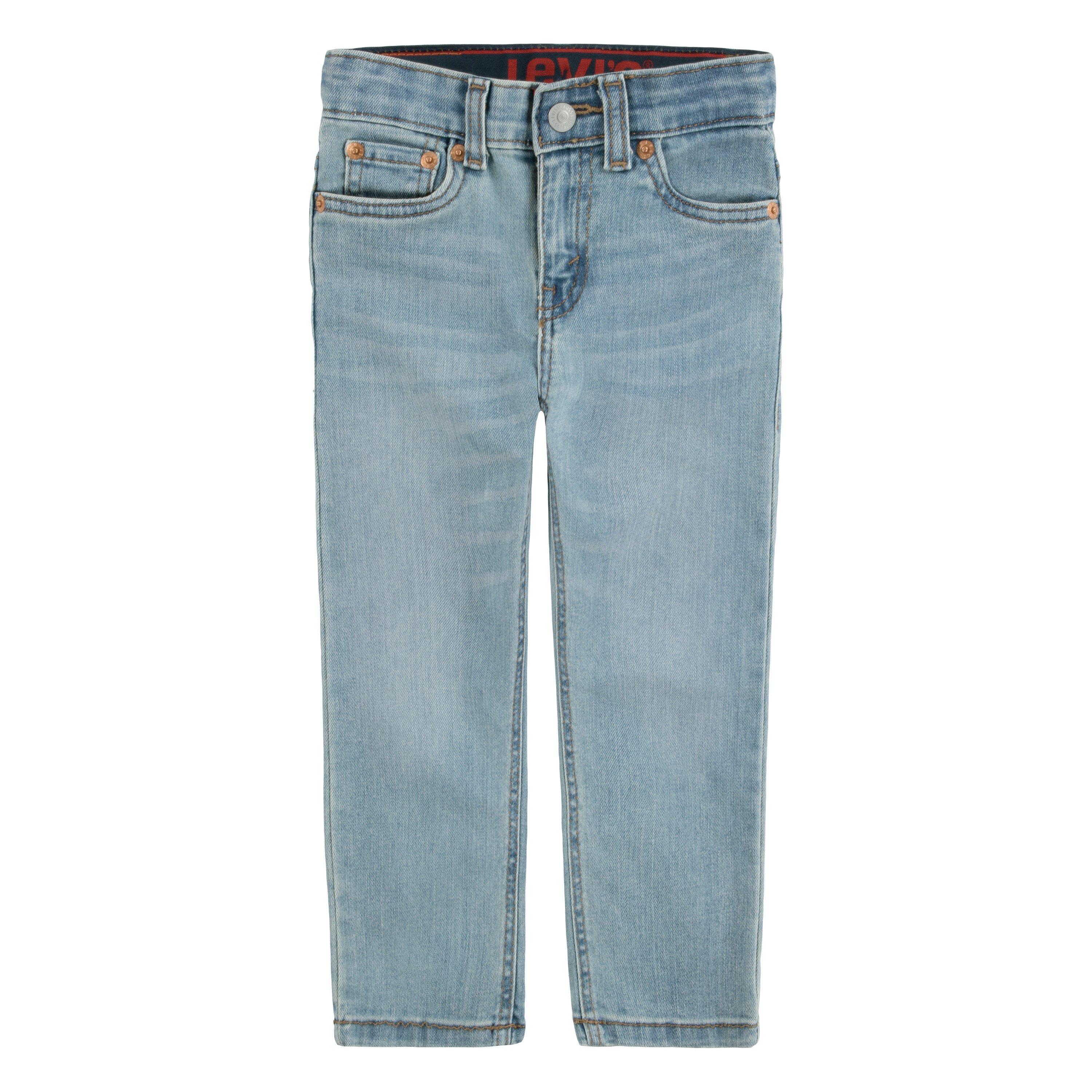 Levi's Toddler Boys' 514 Straight Fit Light Blue Washed Denim Jeans - LT BLUE Thumbnail View 8